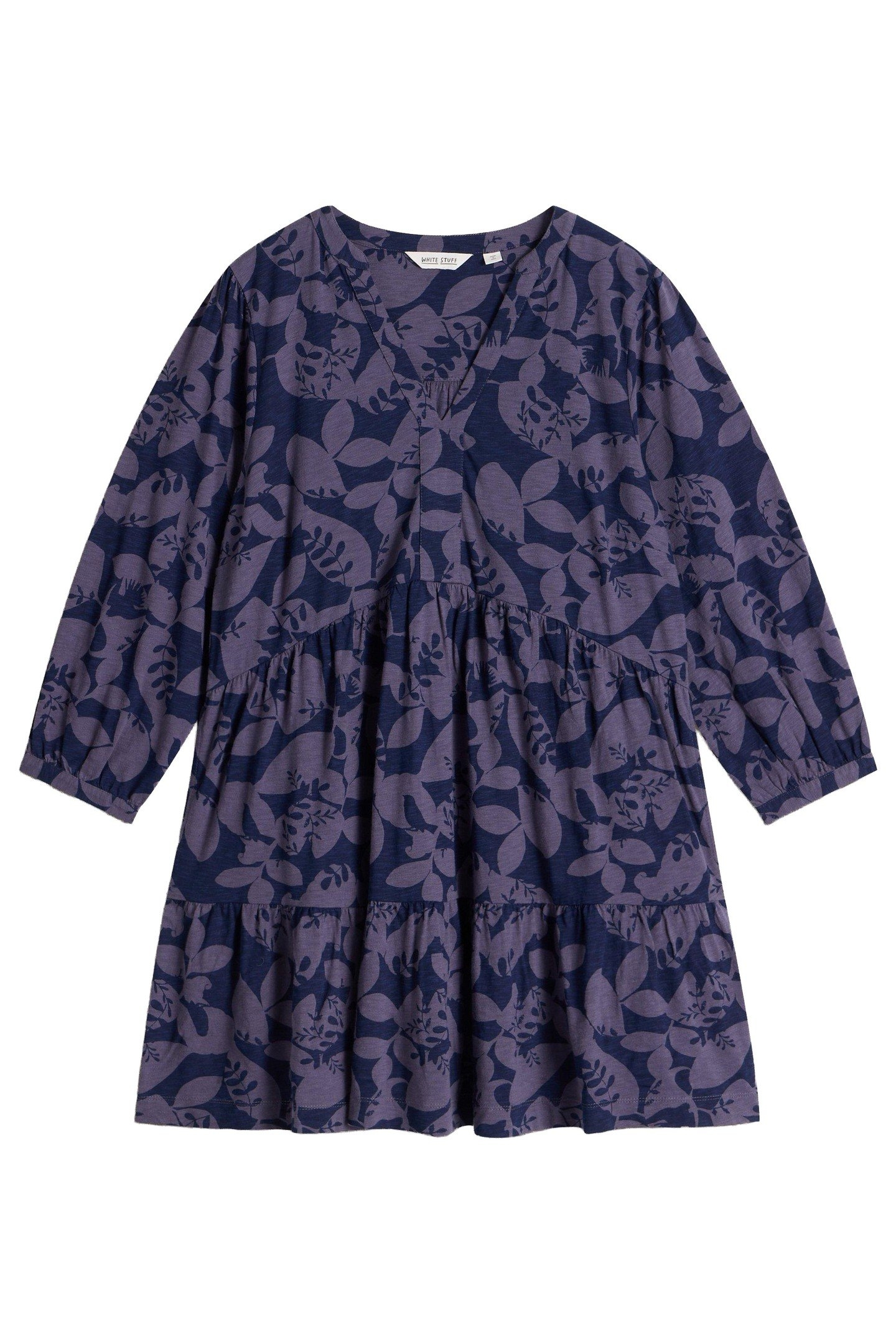 MARLIE JERSEY TUNIC NAVY PRINT 3