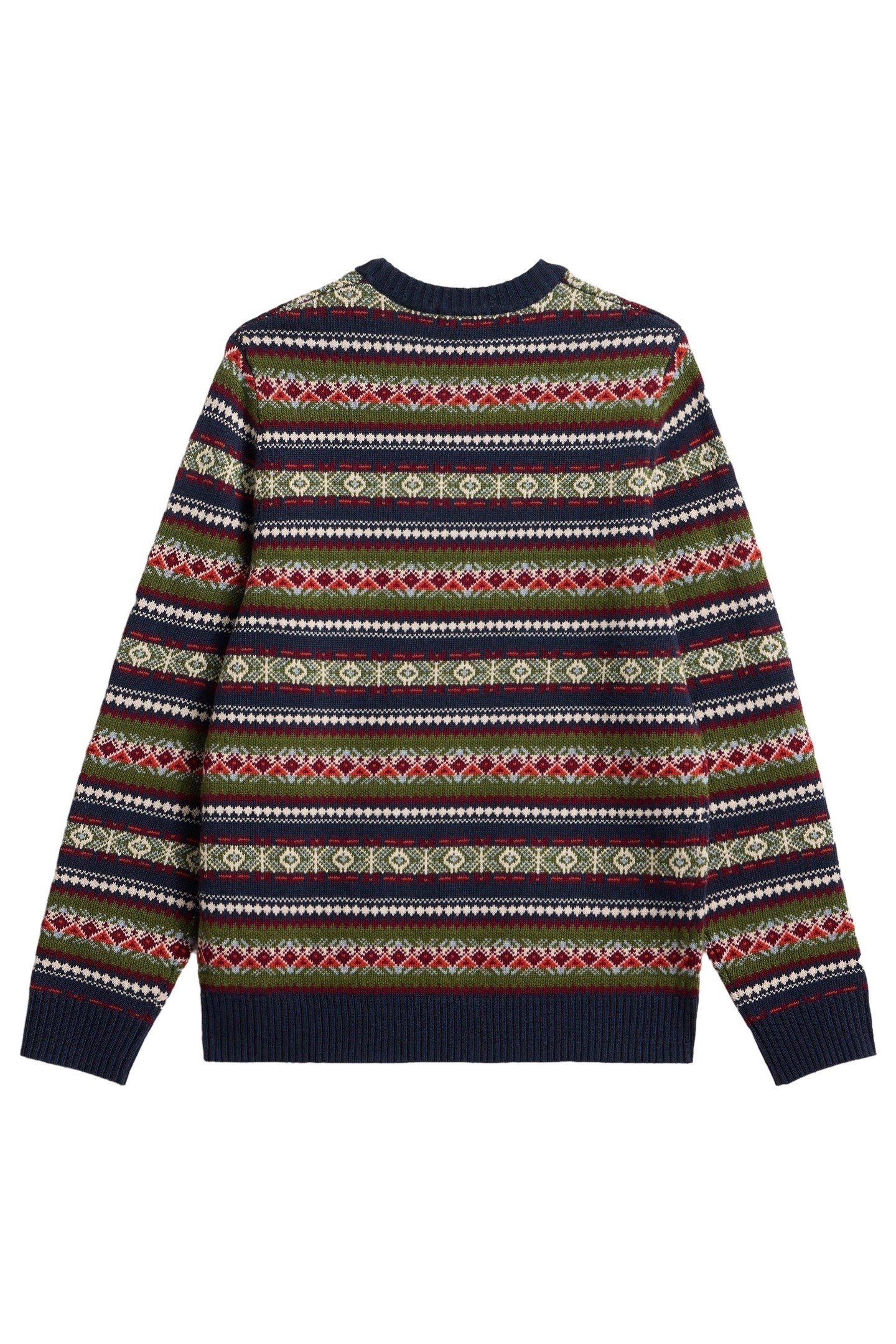 ALL OVER FAIRISLE CREW NAVY MULTI 2
