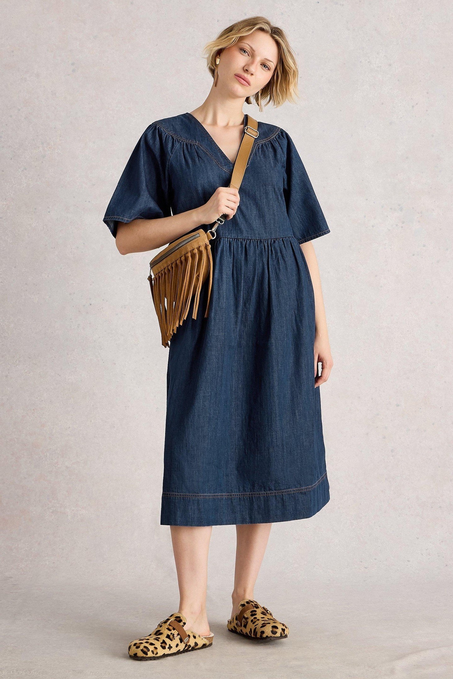 LEO DENIM DRESS DARK DENIM 1