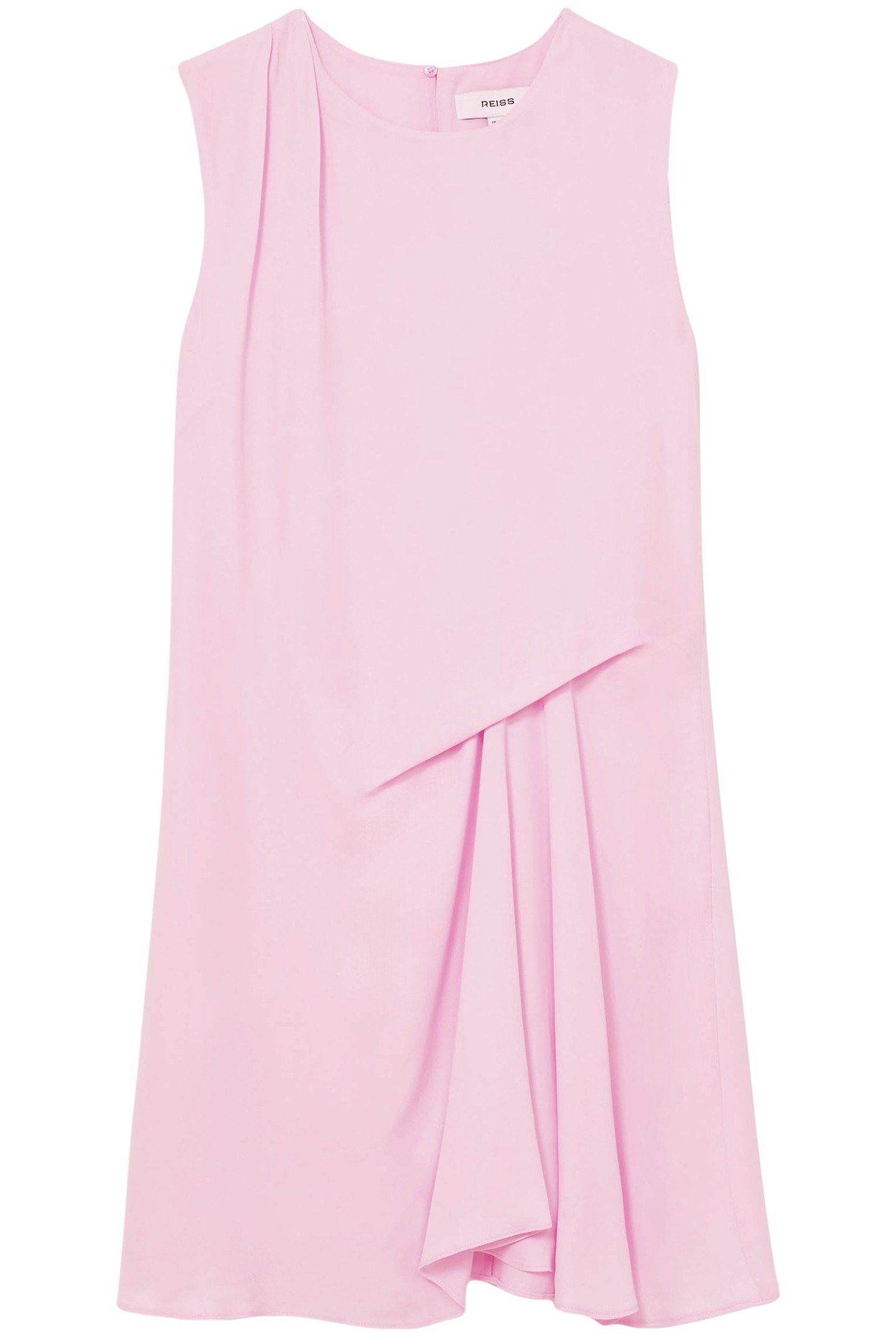 SHORT DRAPE DRESS PALE PINK 4