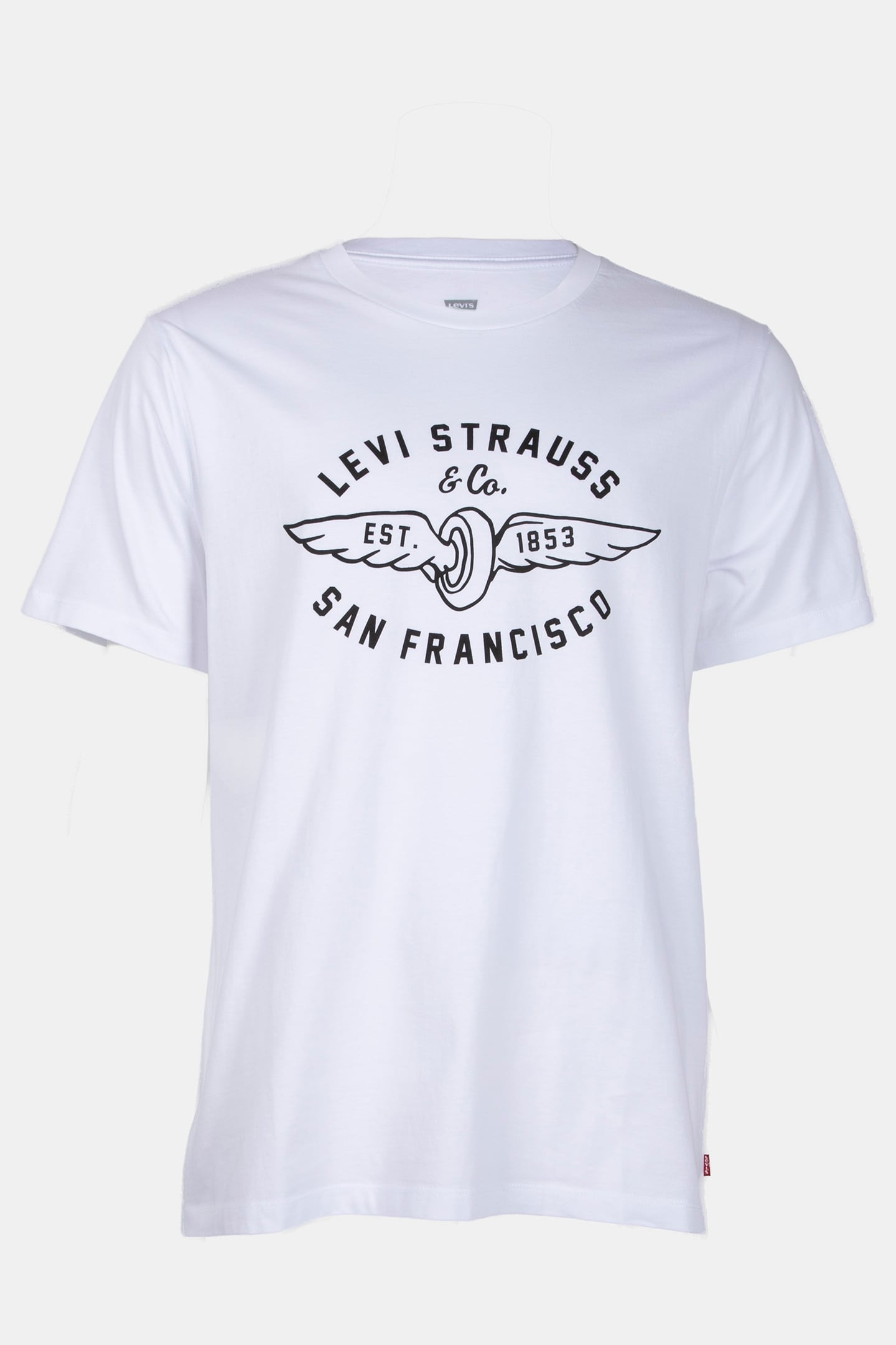 GRAPHIC CREWNECK TEE BLACK LOGO WHITE BODY 3