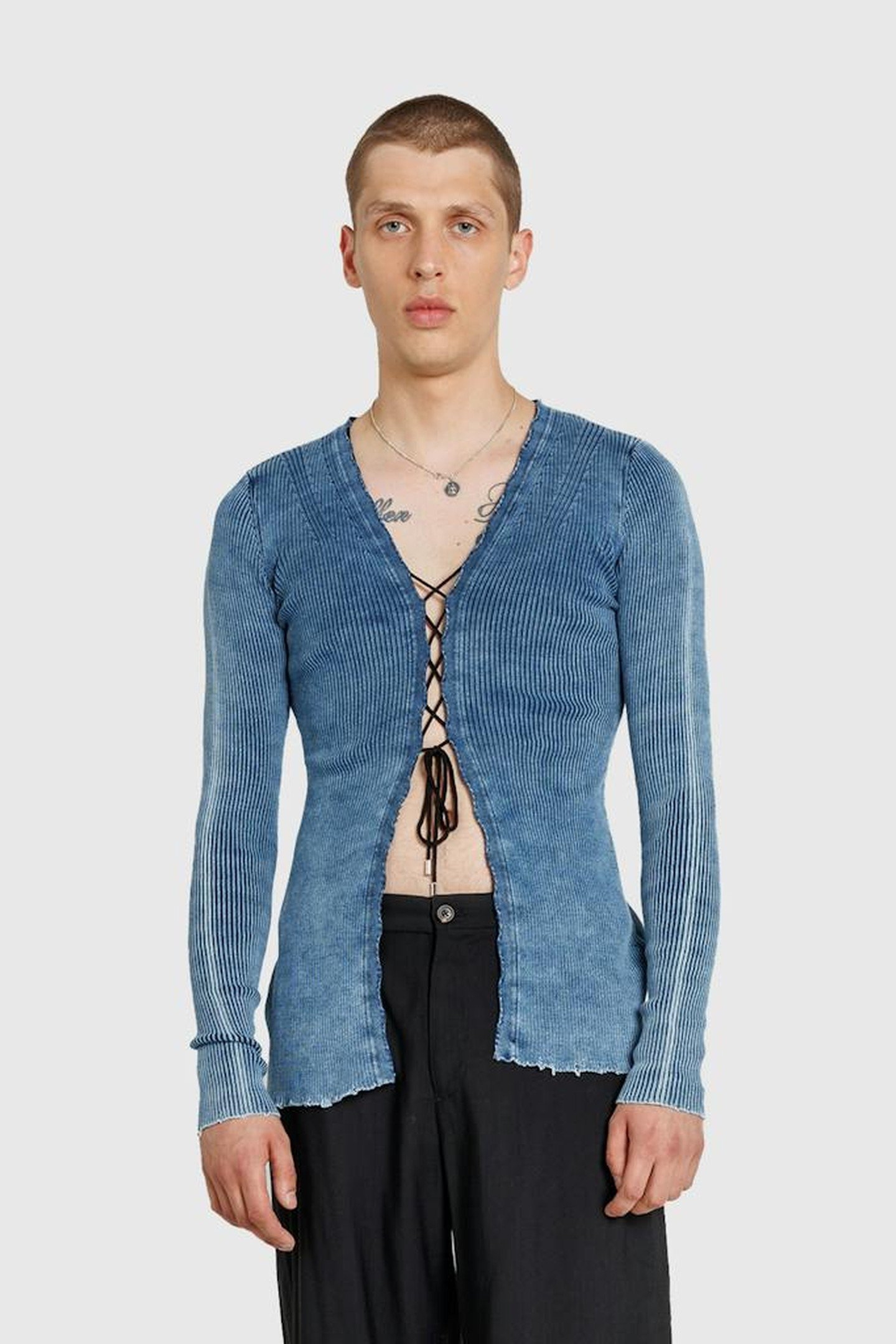 DIESEL – M-ACERATA KNITWEAR PEACOAT BLUE 1