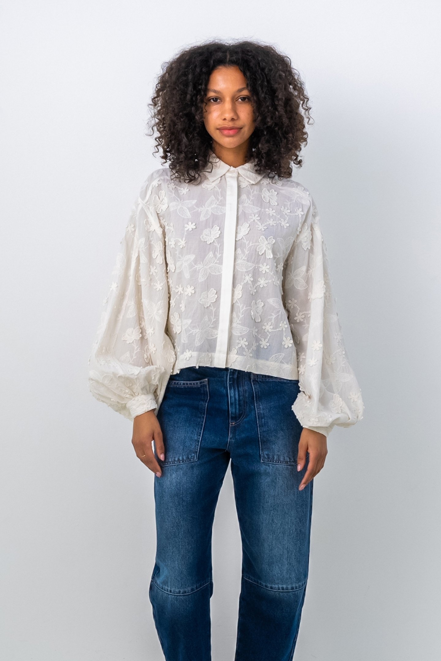 DAISY BLOUSE ECRU 1