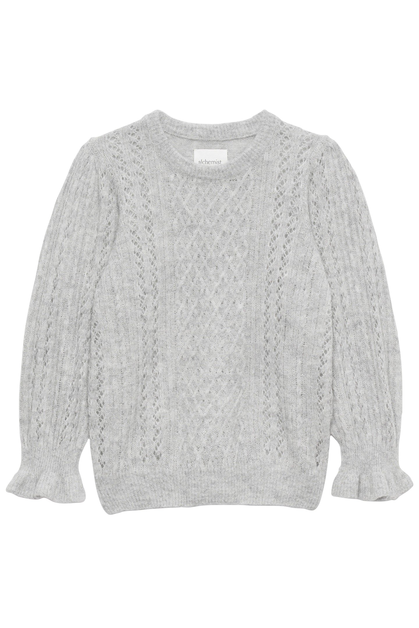 ANNA PULLOVER LIGHT GREY MELANGE 3