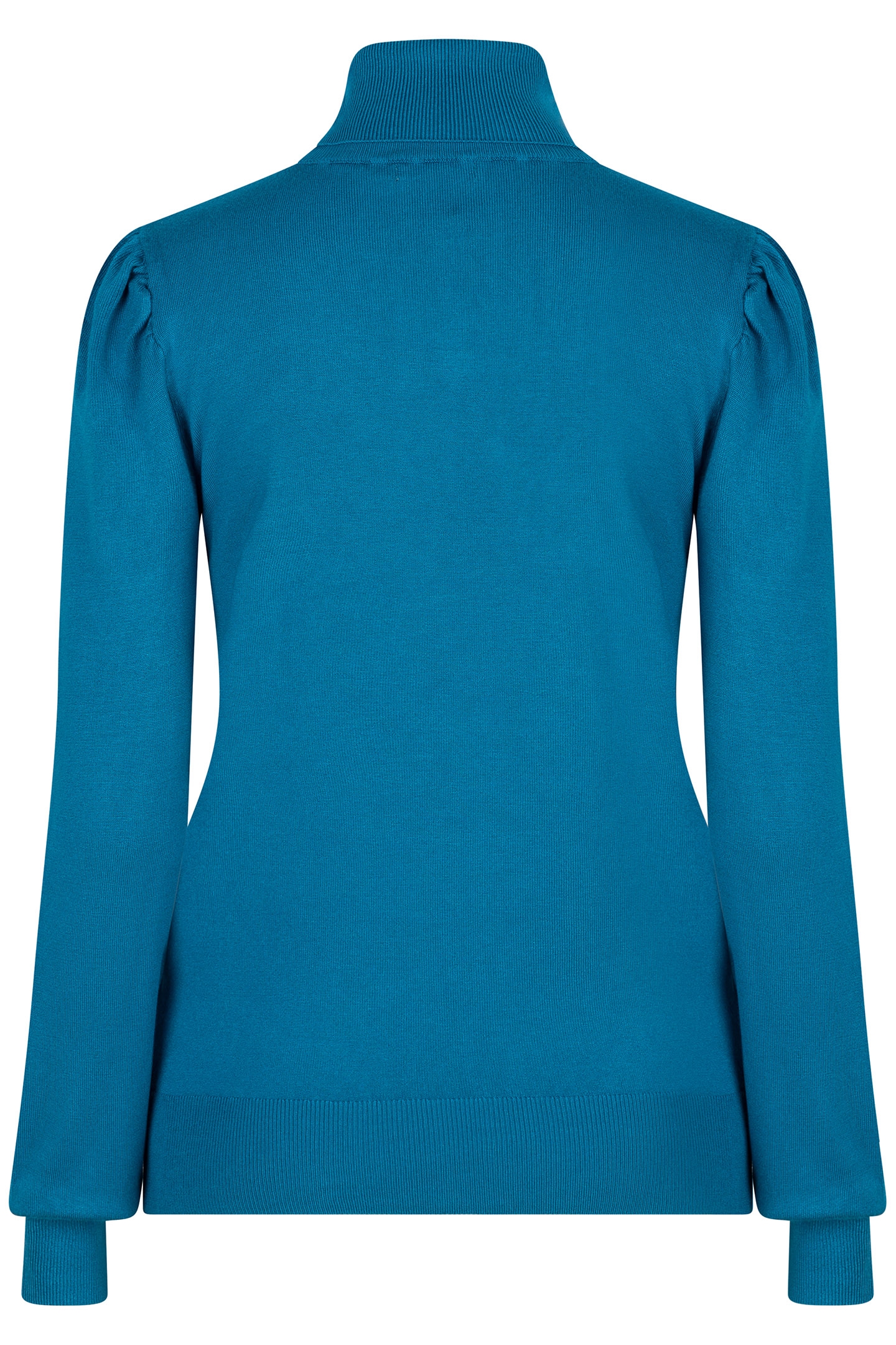 SWEATER FANCY DETAIL SHLDR BASIC KNIT PETROL 4