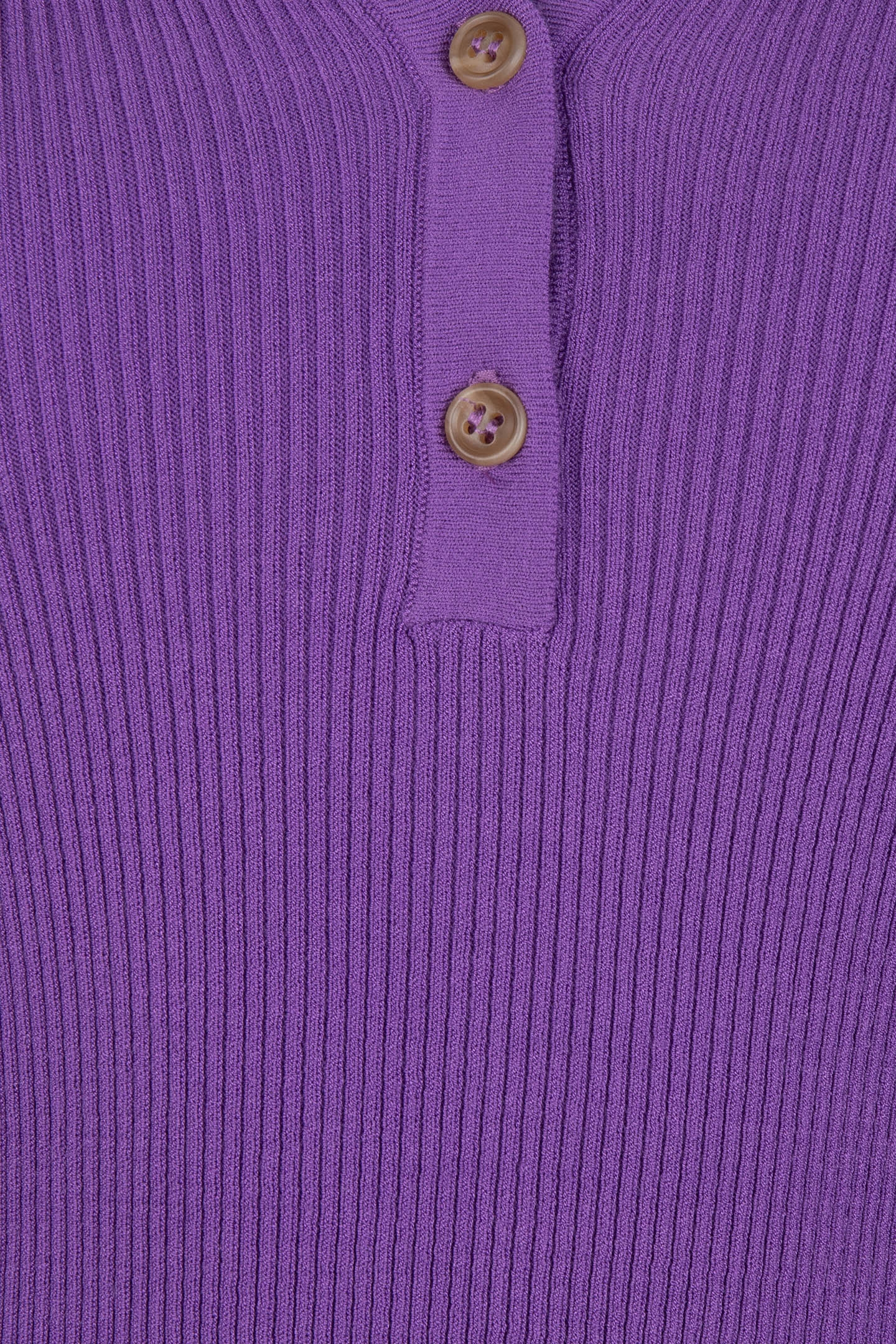 SWEATER POLO COLLAR LONG SLVE DEEP LAVENDER 7