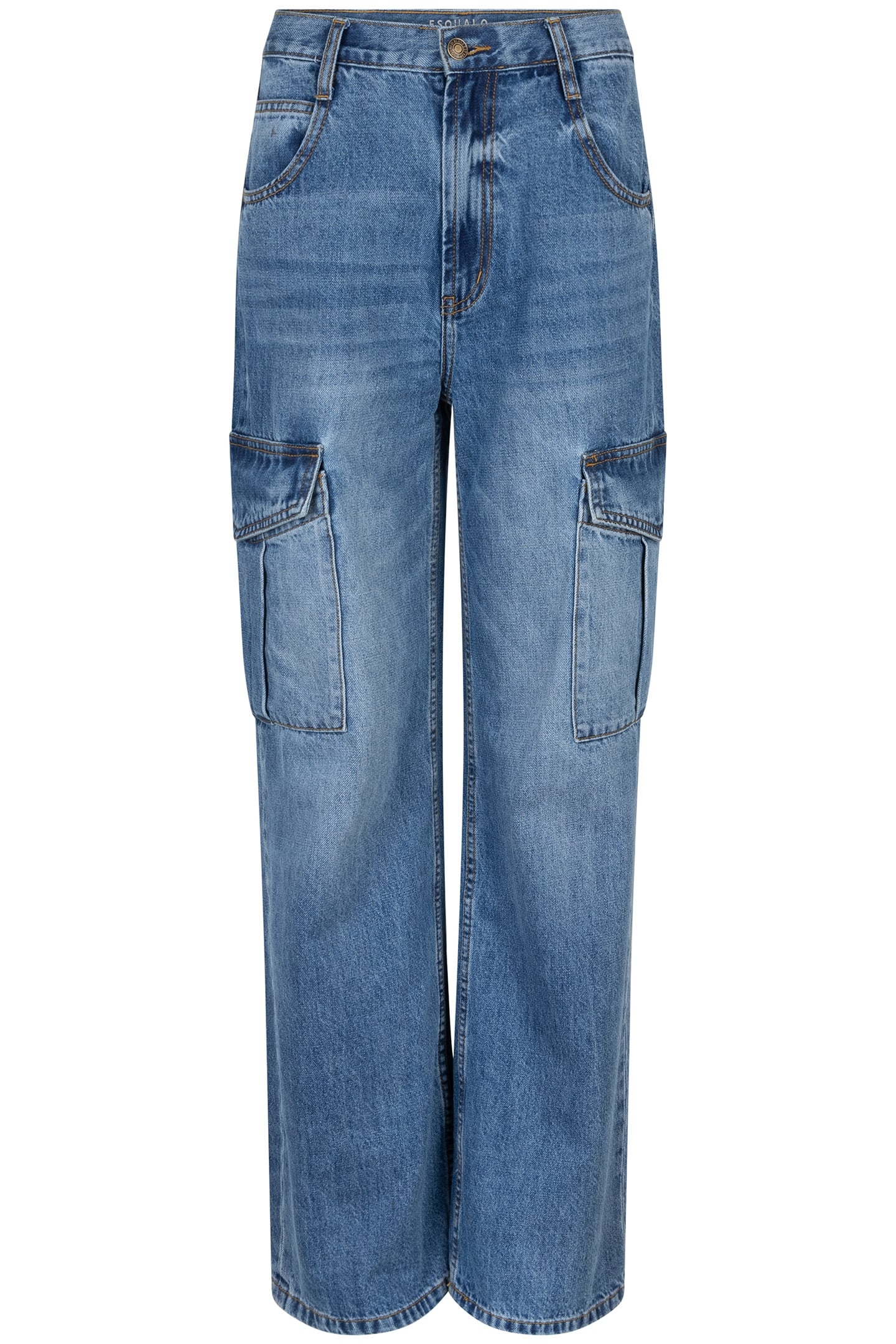 TROUSERS JEANS CARGO WIDE LEG JEANS BLUE 5