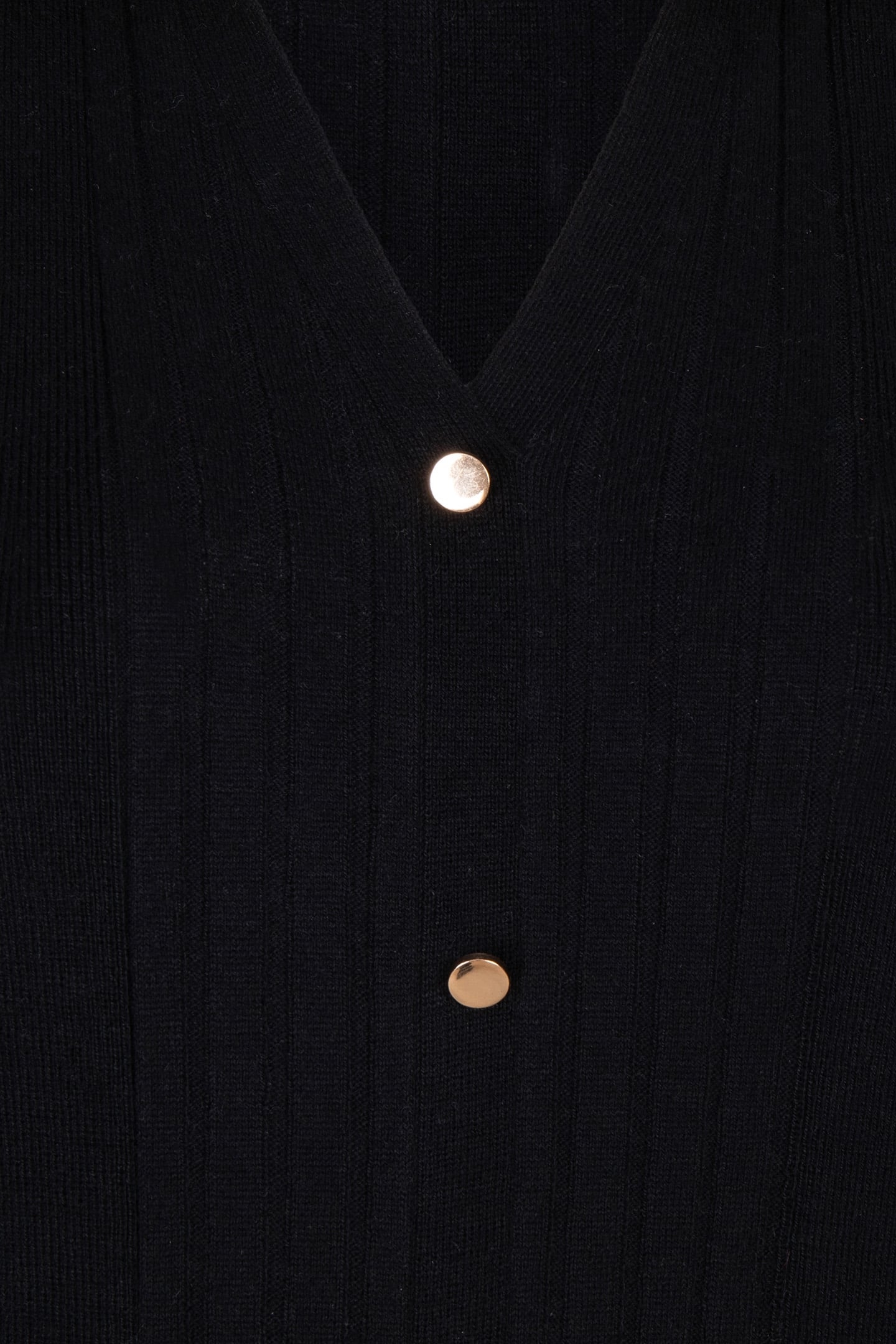 DRESS RIB BUTTON CLOSURE BLACK 7