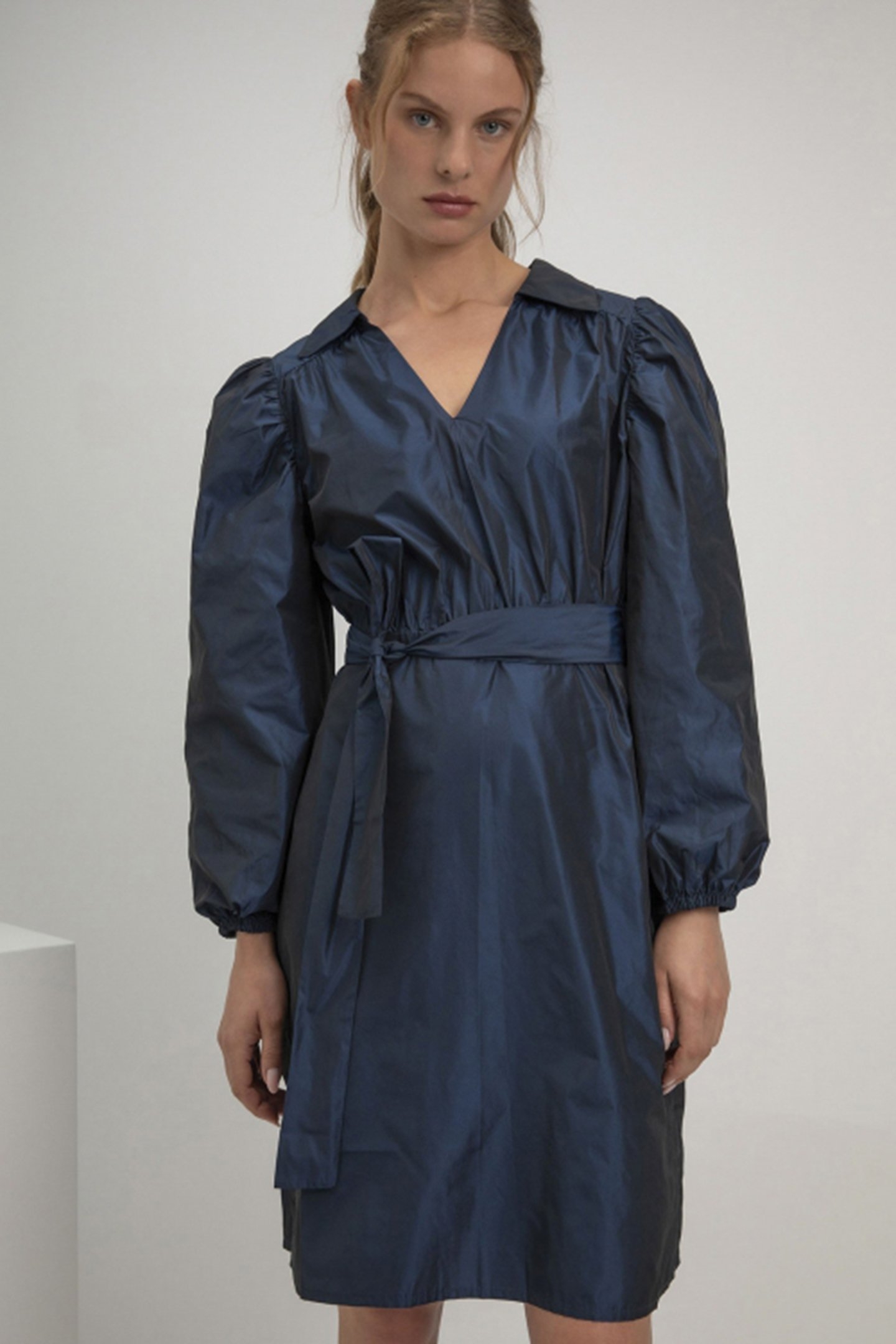 SANNA DRESS NAVY MELANGE 1