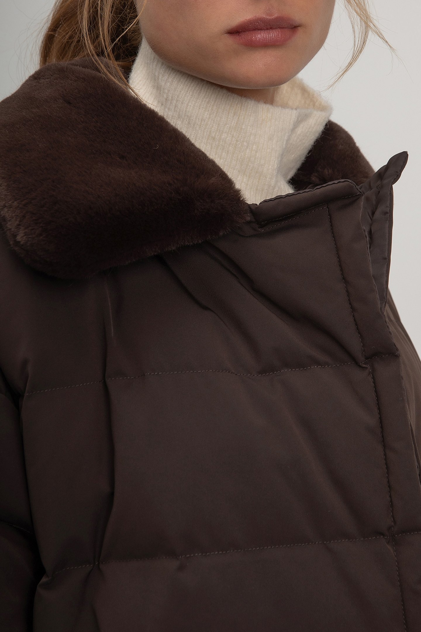 SUZE COAT DARK BROWN 5