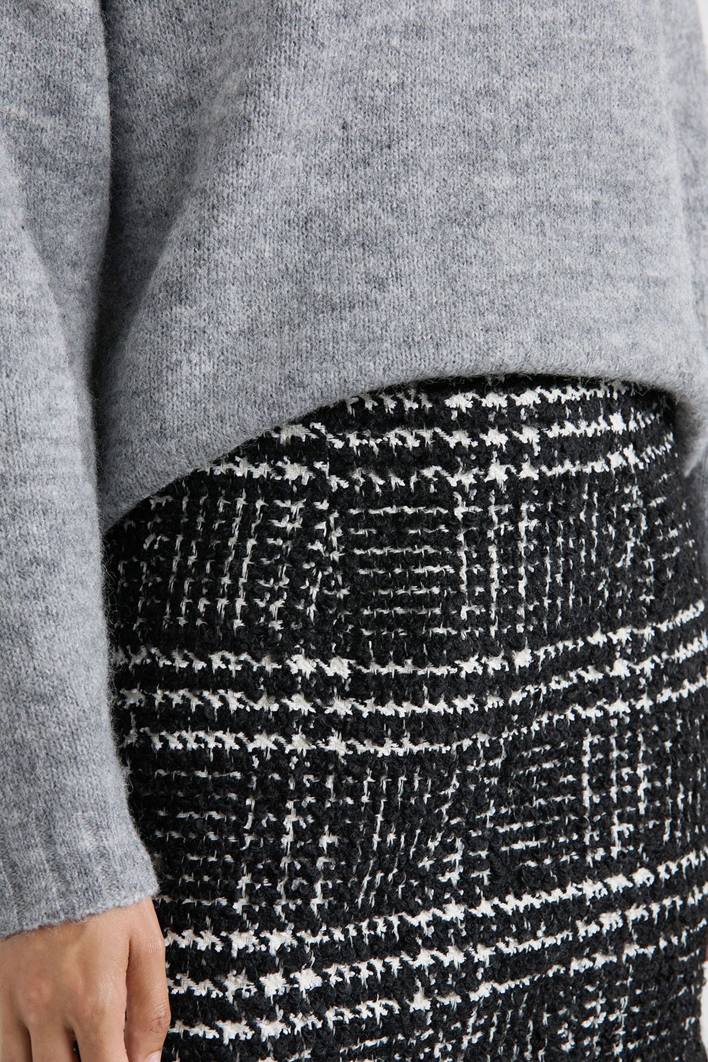 ARTHUR SKIRT PRINT BLACK 3