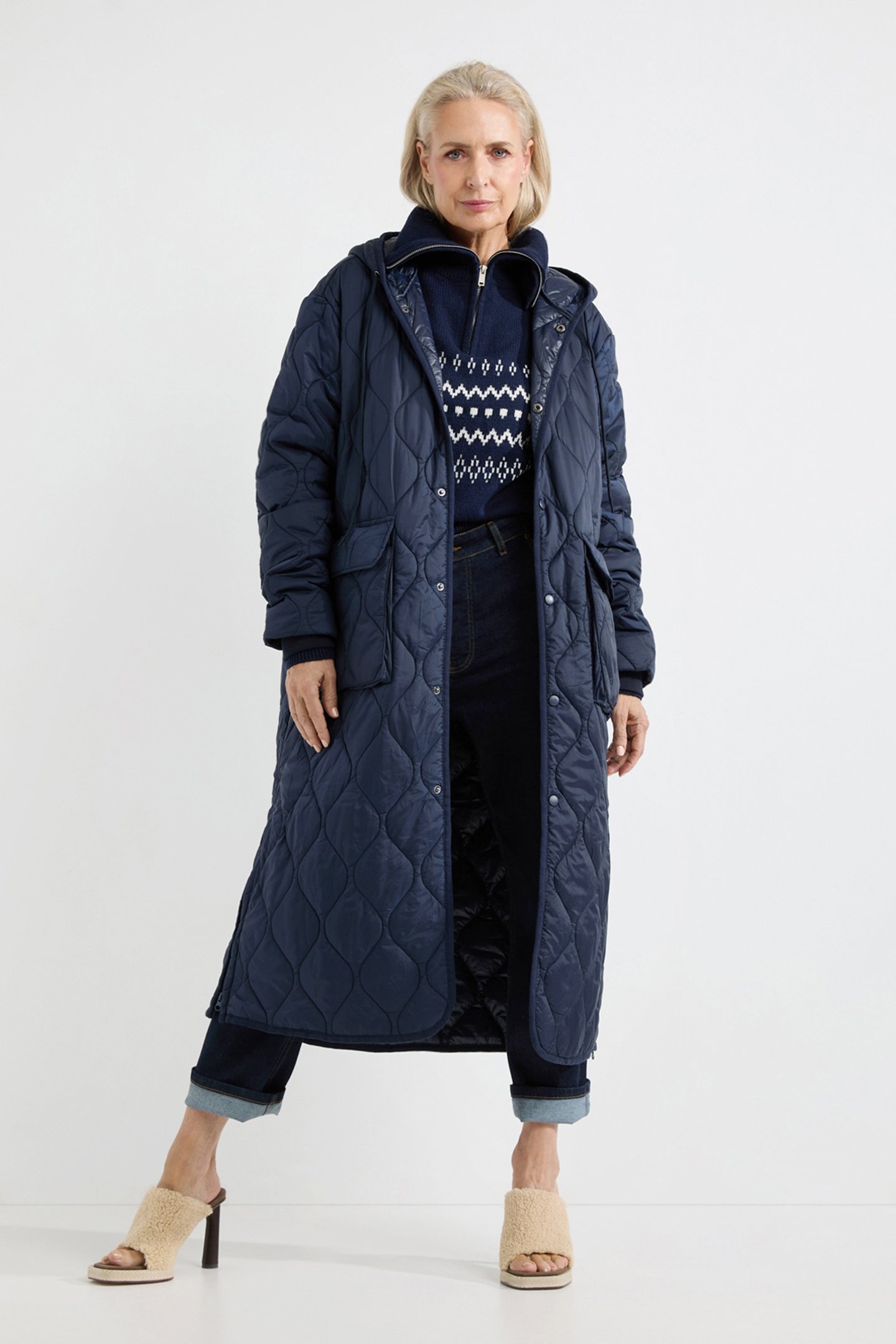 ANASTASIA COAT NAVY 1
