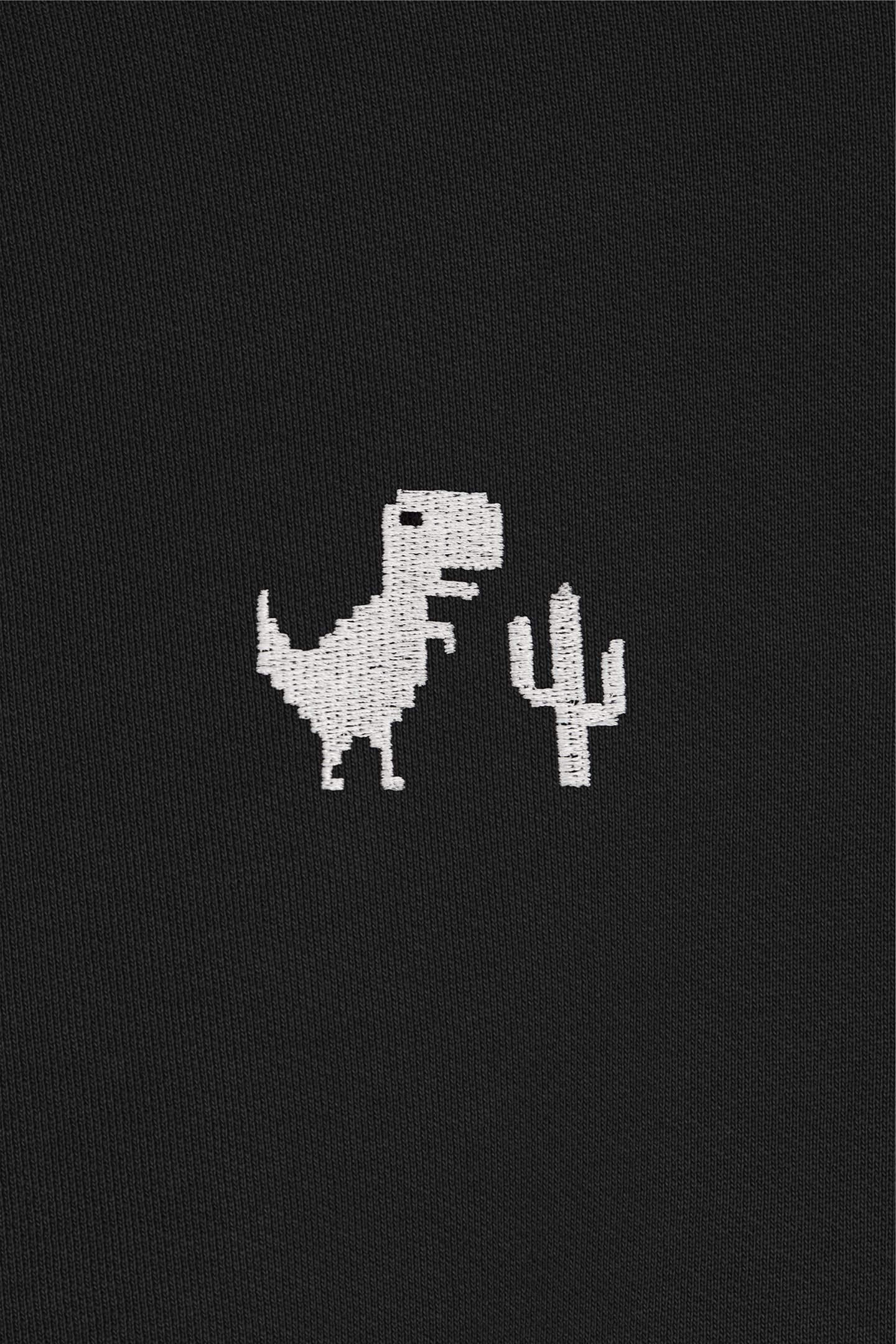SWEATSHIRT BLACK 8BIT DINO 4