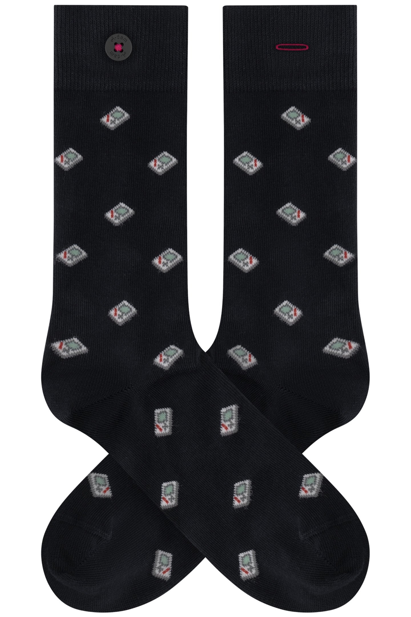 UNISEX A-DAM 4-PACK CASUAL SOCKS MULTICOLOR 2