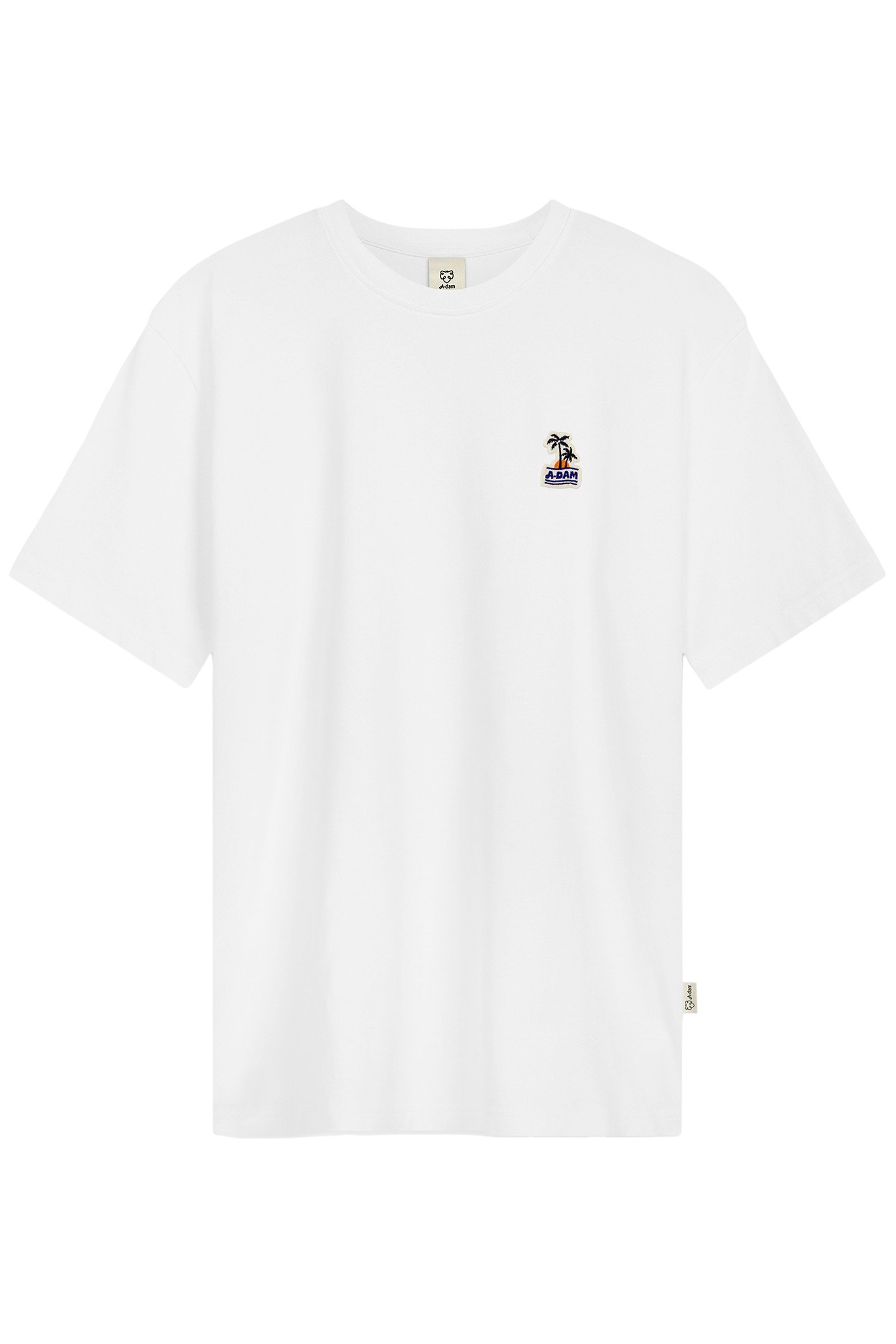 T-SHIRT WHITE PALM TREES WHITE 1