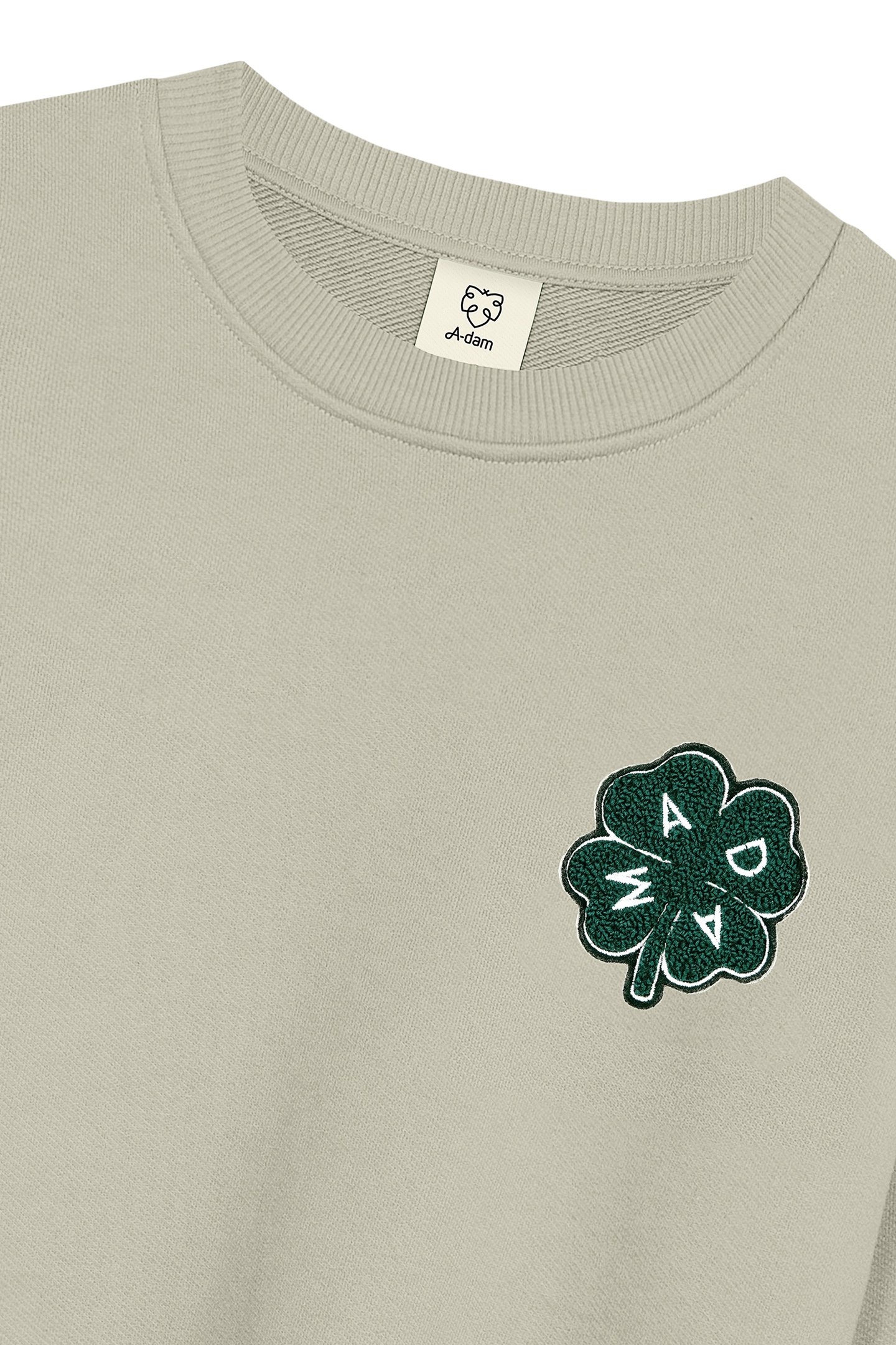SWEATSHIRT GREEN LUCKY CLOVER FICUS 3