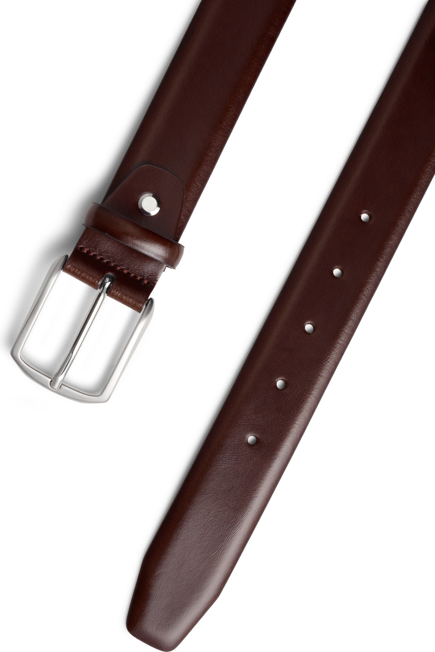 BELT-D.BROWN-LEATHER DARK BROWN 2