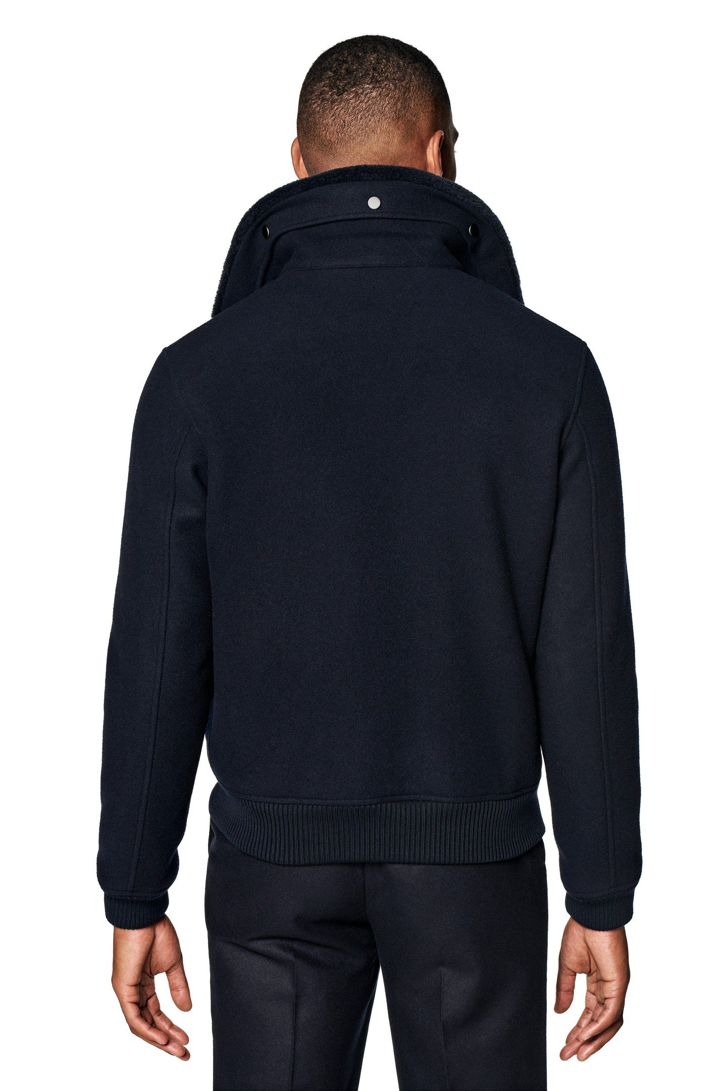 SHEARLING BOMBER-NAVY NAVY 4