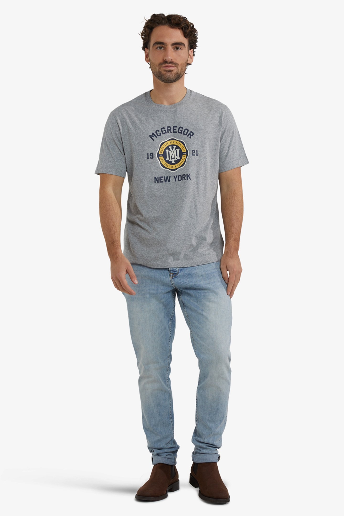 T-SHIRT NY 1921 DARK GREY MELANGE 2