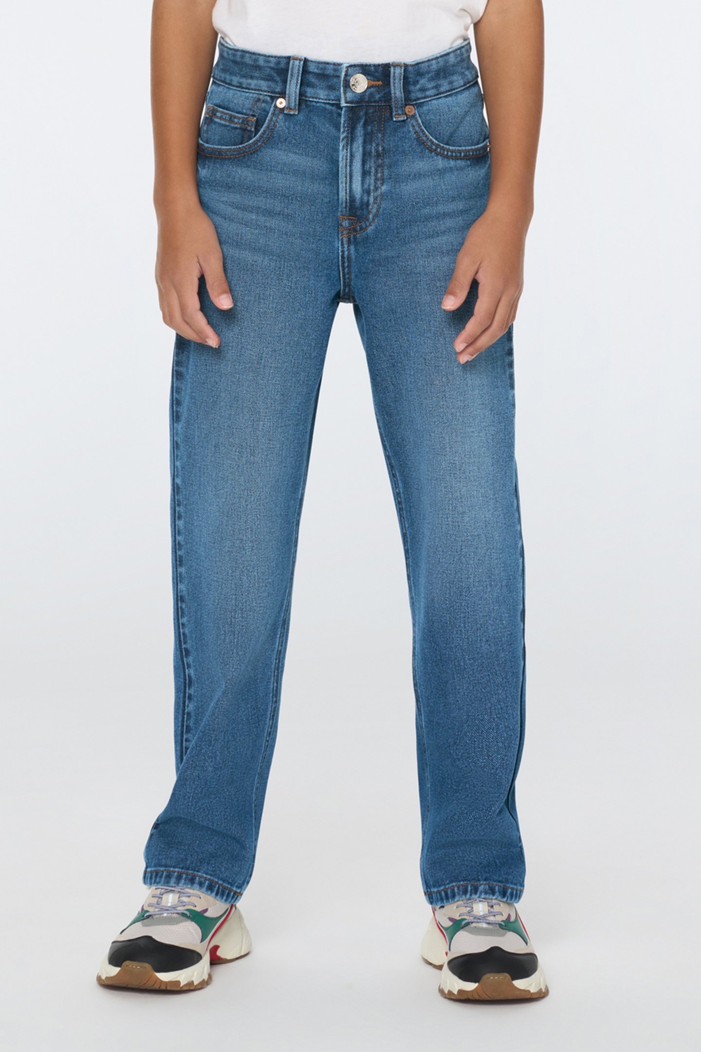 BOYS MEDIUM 5PKT STRAIGHT FIT JEAN INDIGO FORCE 1