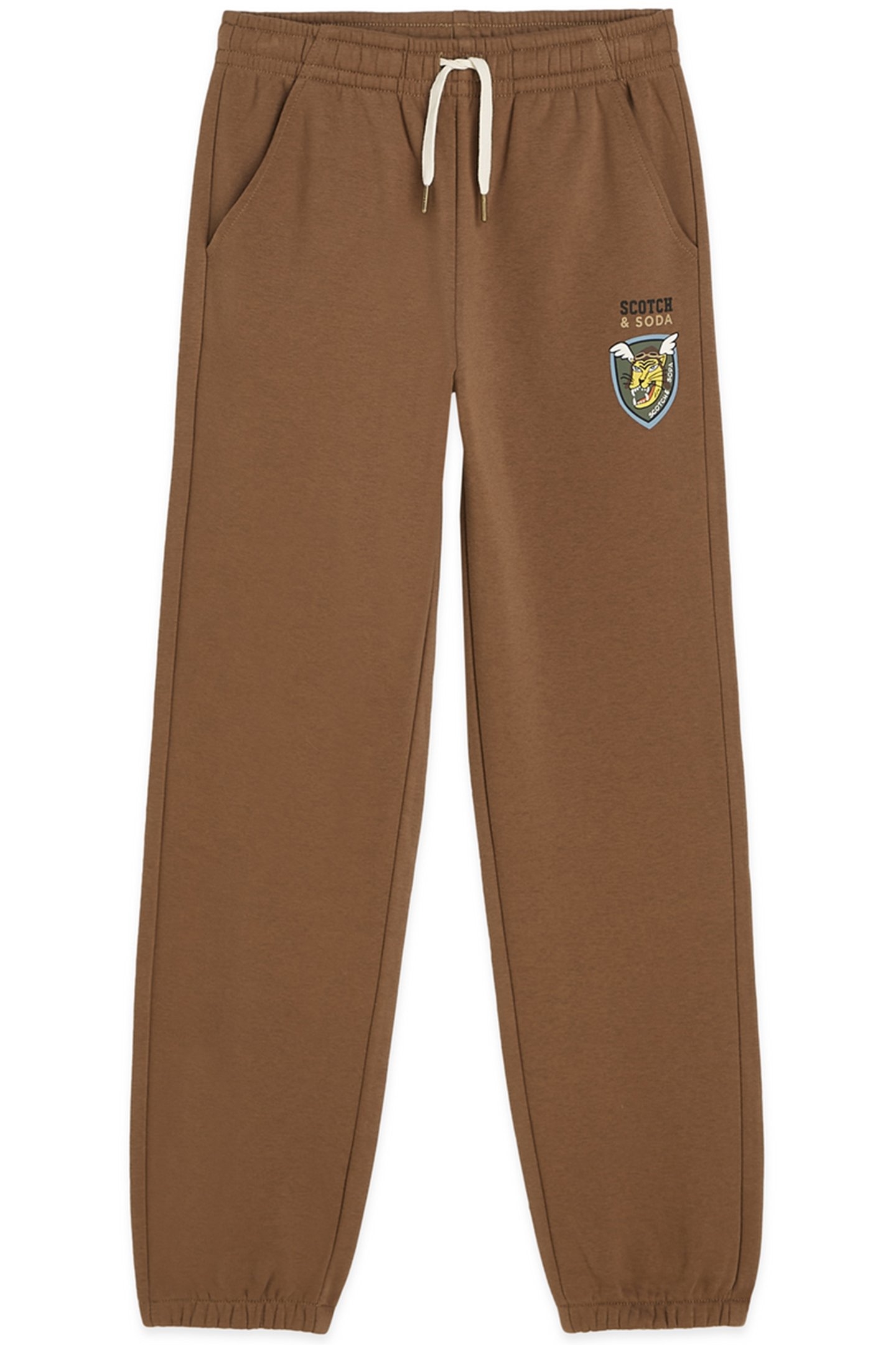 BOYS FLEECE JOGGER BROWN 1