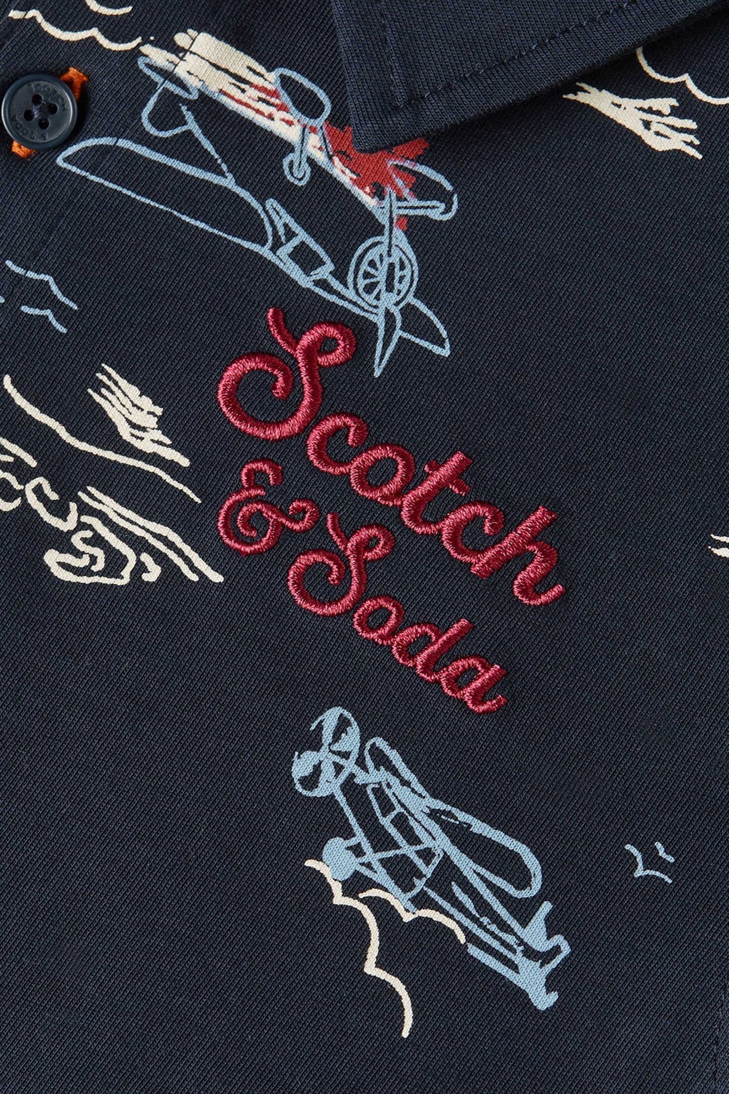 BOYS POLO BLACK/BLUE 3