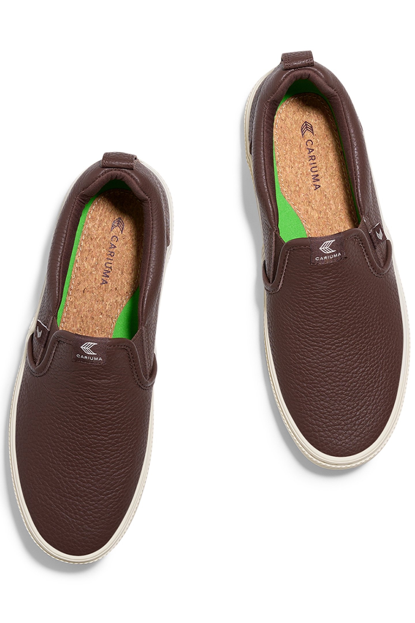 SLIP-ON PEBBLED LEATHER BROWN 3