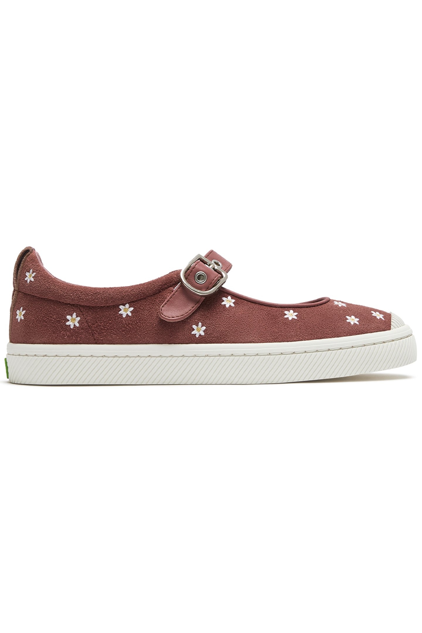 OCA SUEDE MARY JANE WITHERED ROSE EMBROIDERED FLOWERS 1