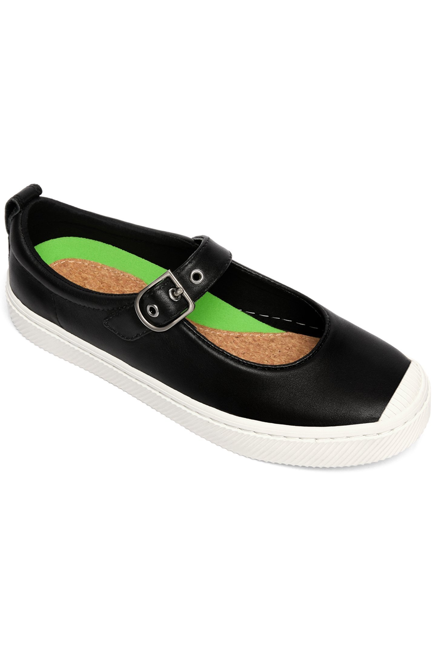 OCA LEATHER MARY JANE BLACK NAPA 2