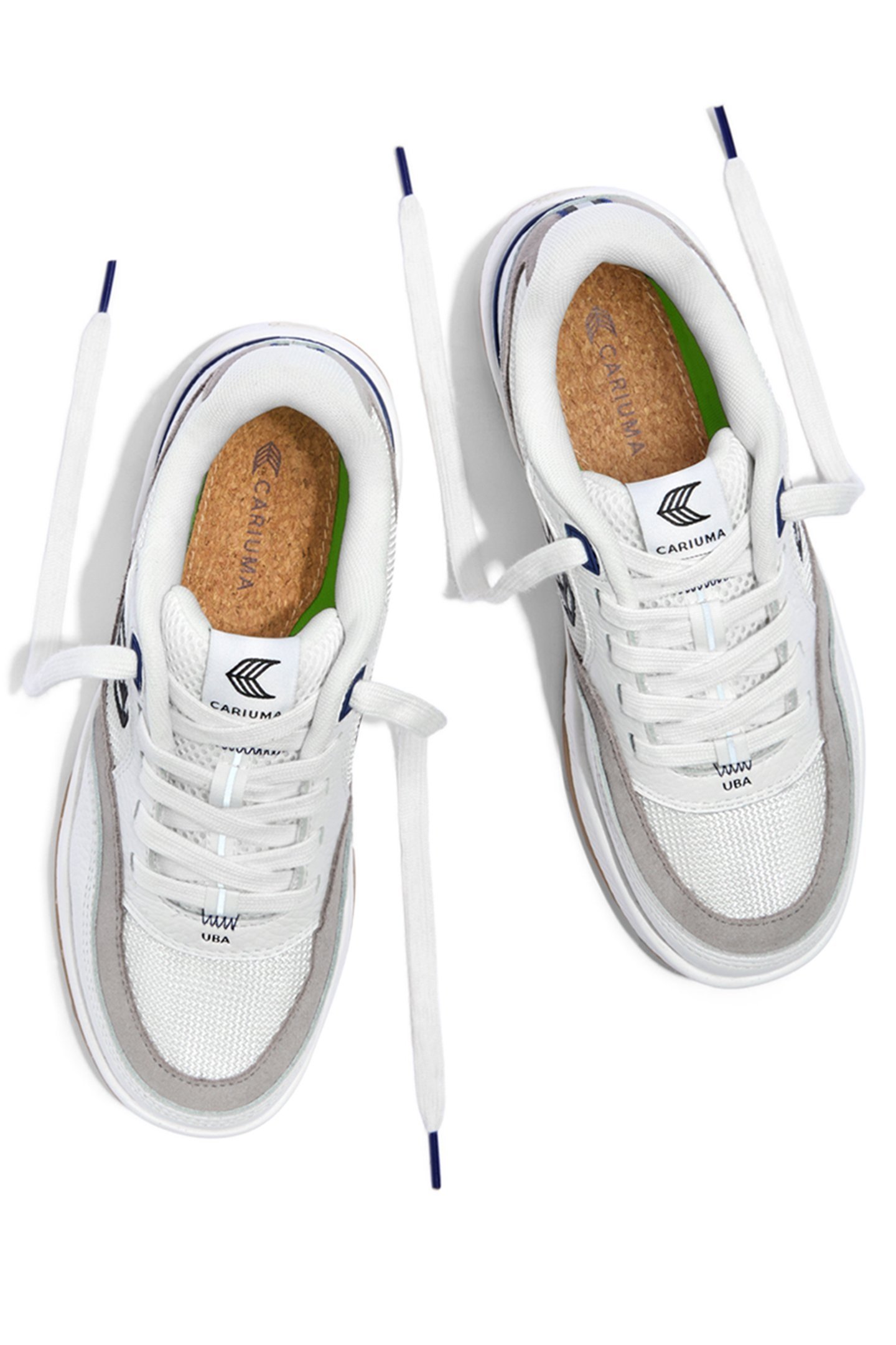 UBA PRO SUEDE OFF-WHITE MESH SMOKE WHITE BLACK LOGO 3