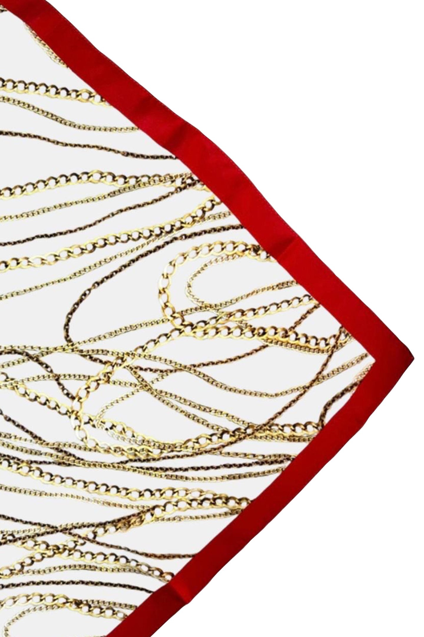 SCARF BURANO SMALL 414 RED/BEIGE/CHAIN 3