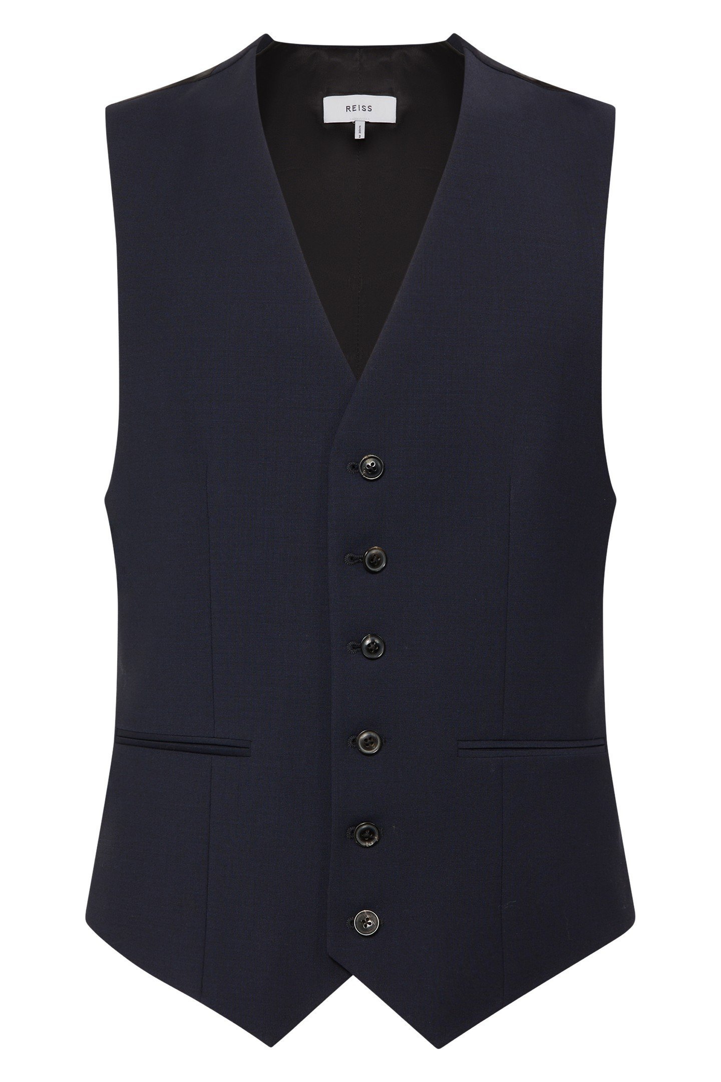 TRAVEL PLAIN WEAVE MODERN WAISTCOAT NAVY 6