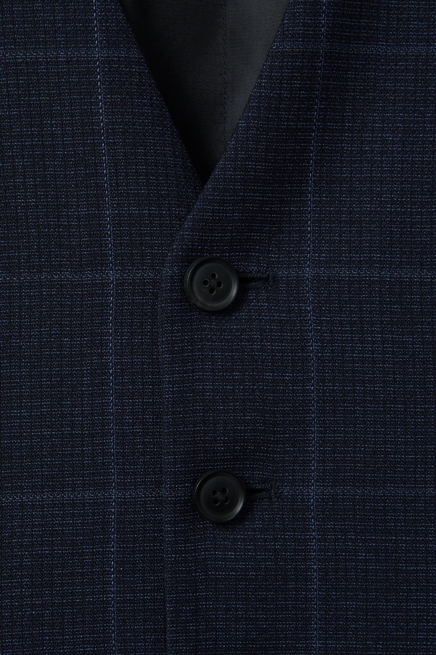 WINDOWPANE HORSESHOE WAISTCOAT NAVY 6