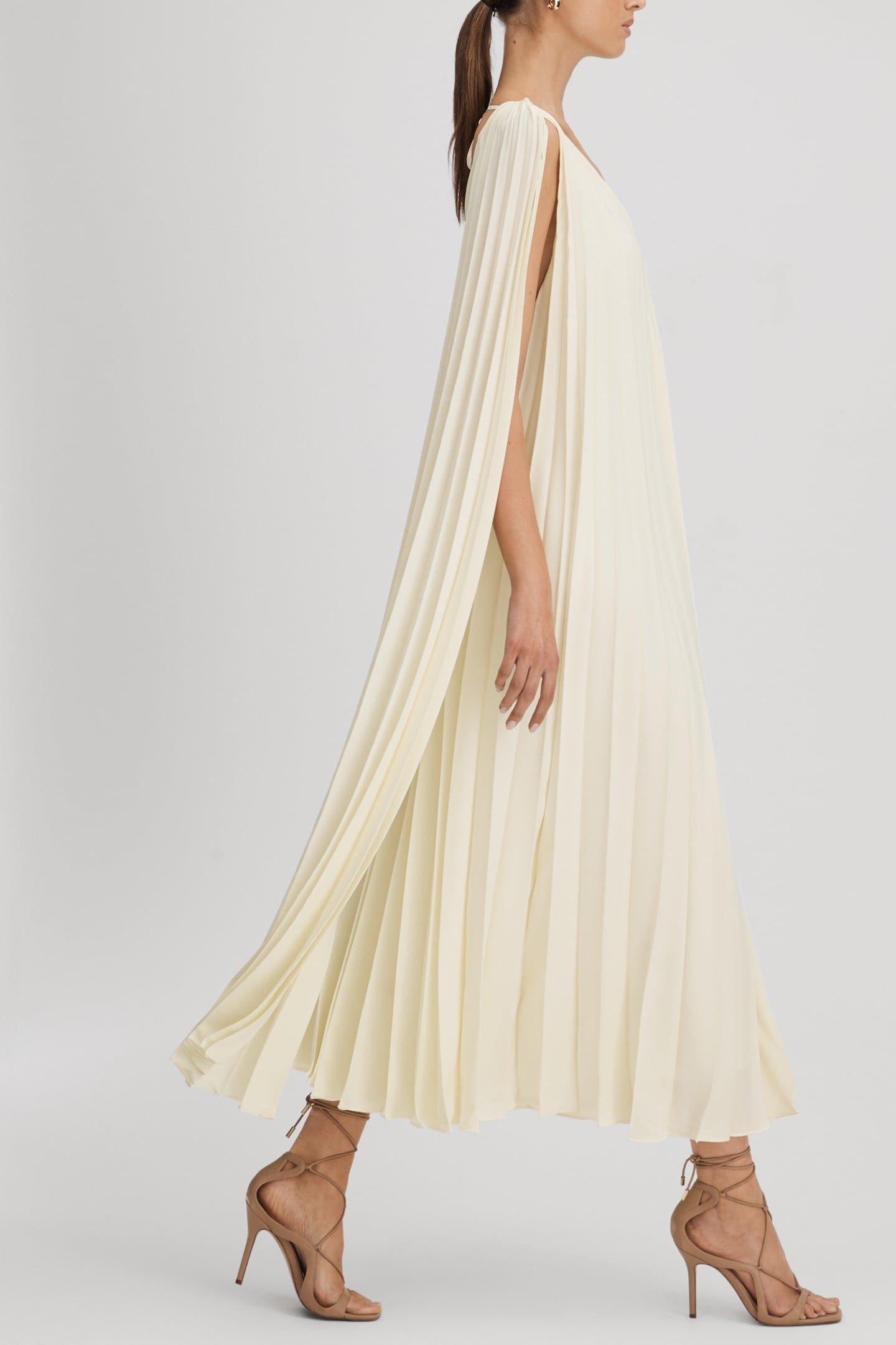 PLEATED OCCASION GOWN LEMON 4