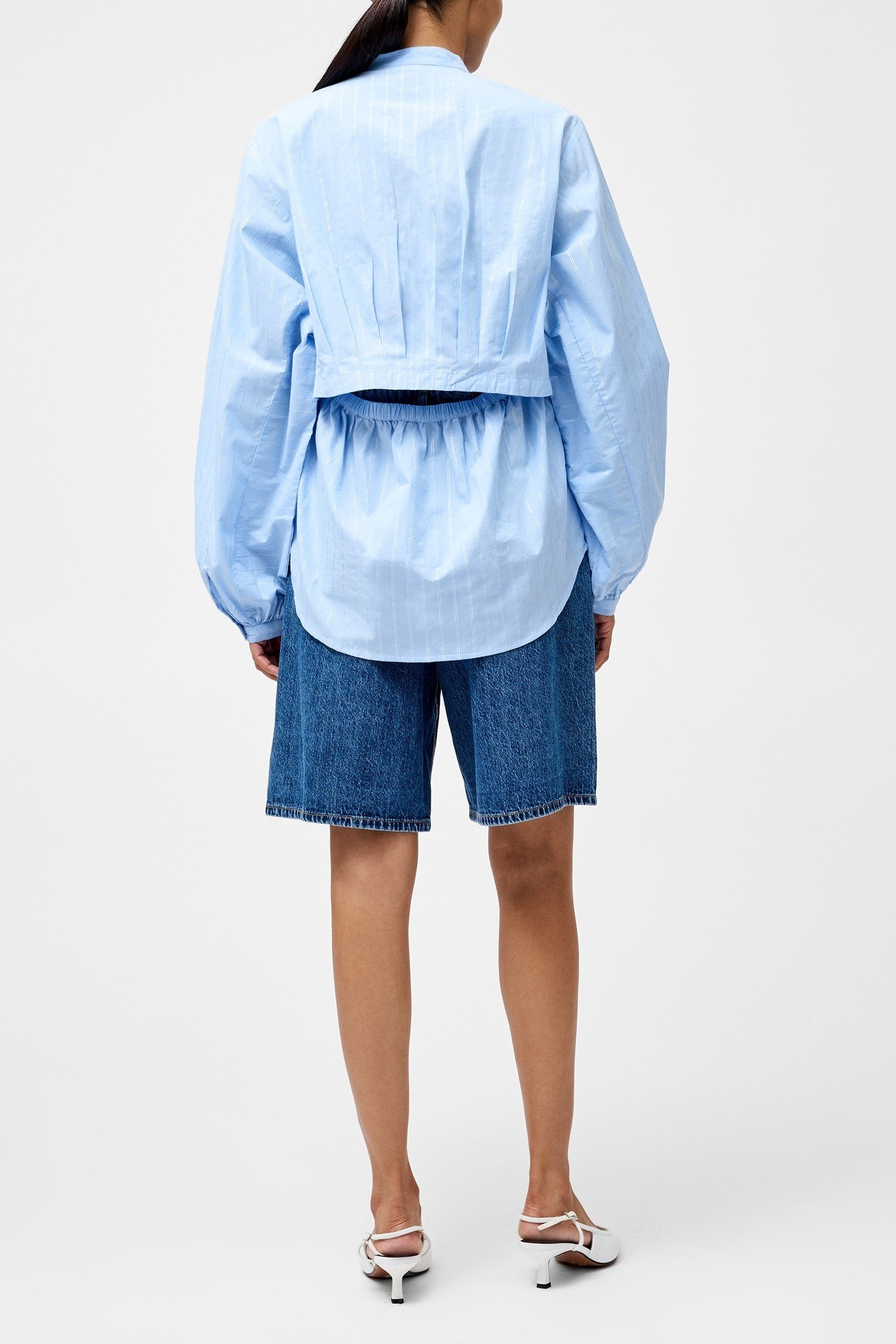 ANNESY STRIPE CUT OUT SHIRT BLUE 3