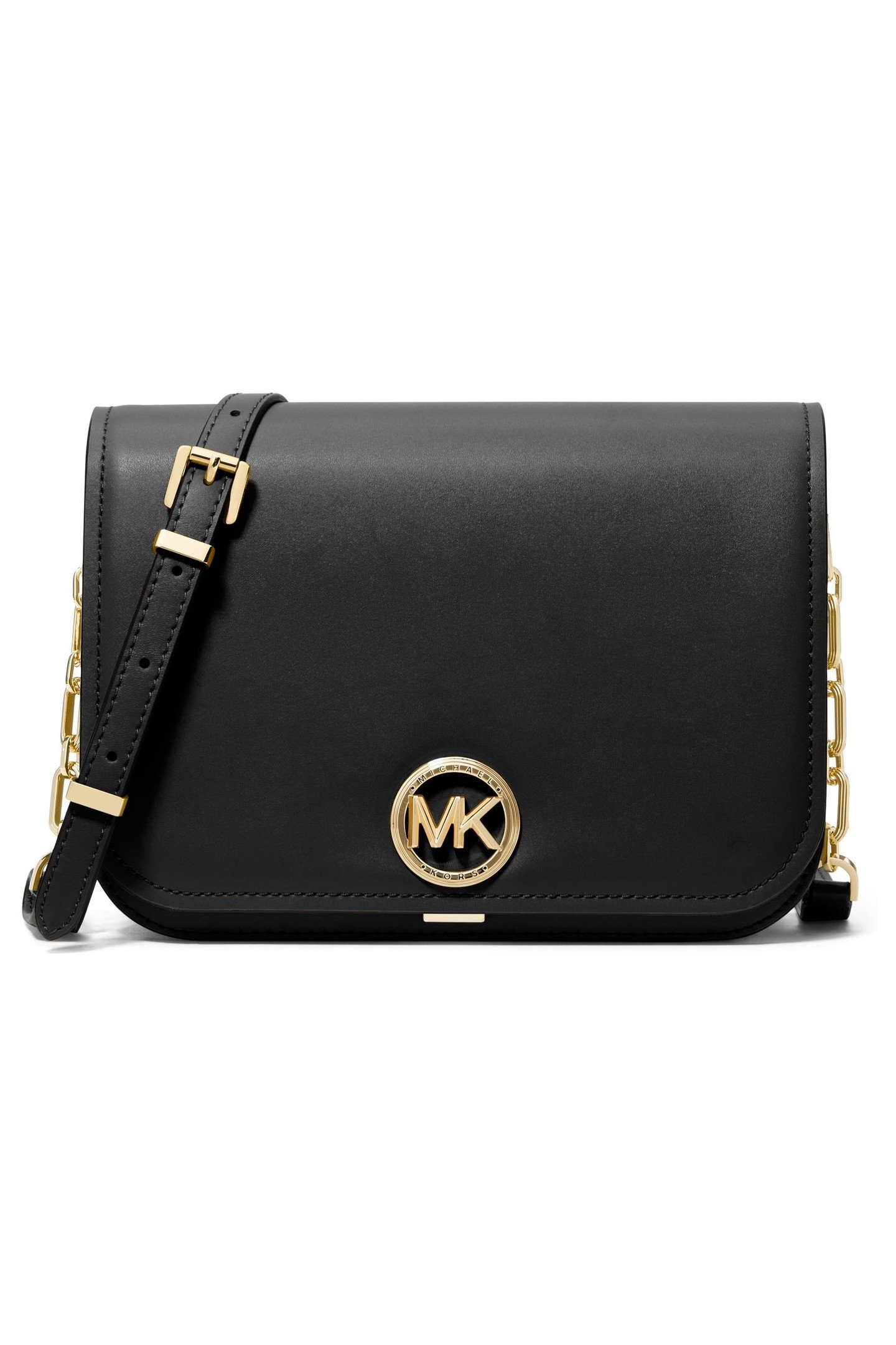 MEDIUM CHAIN MESSENGER BAG BLACK 1