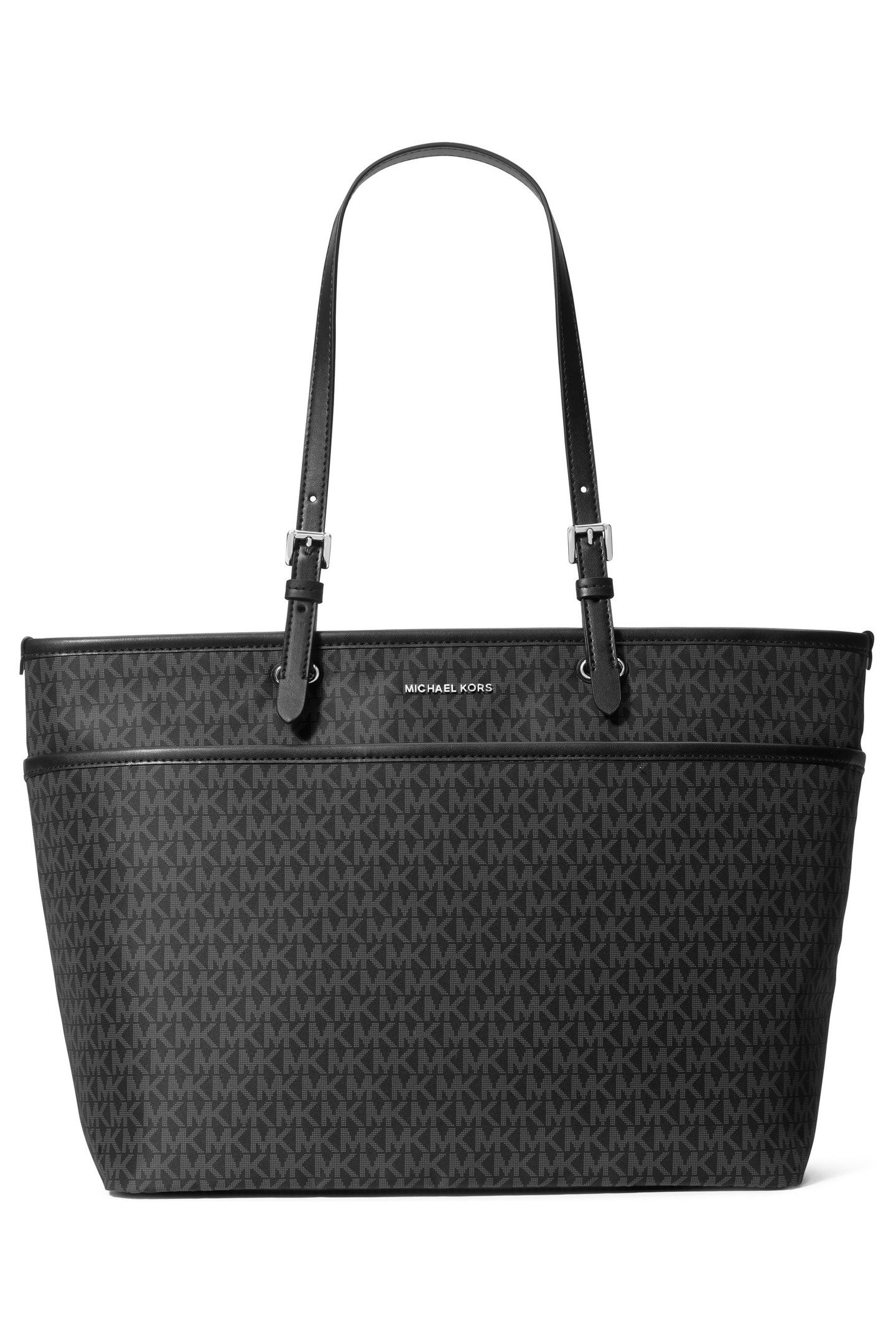 LARGE POCKET TOTE BAG BLACK 1