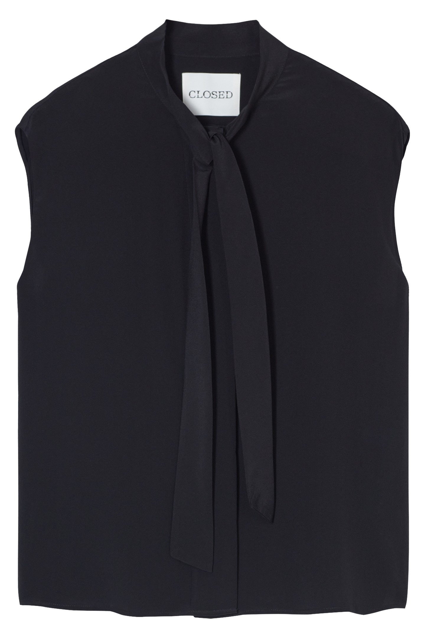 SLEEVELESS BOWTIE TOP SHIRTS & BLOUSES BLACK 3