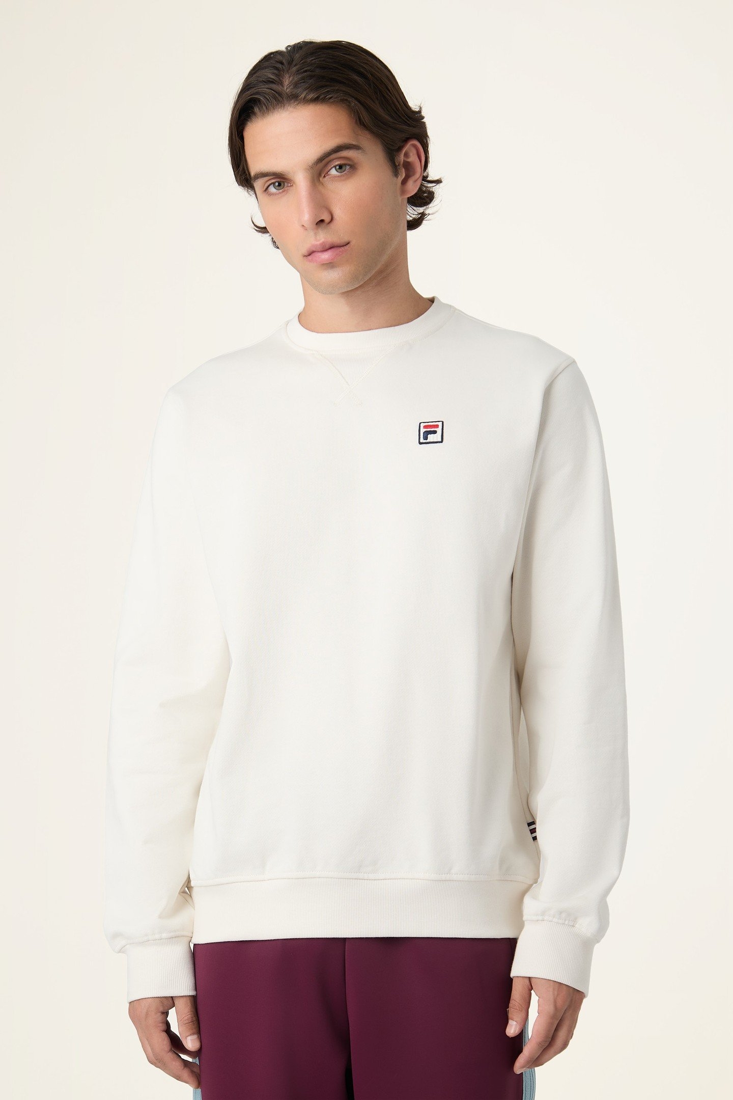 BIELLA REGULAR CREWNECK SWEATSHIRT EGRET 2