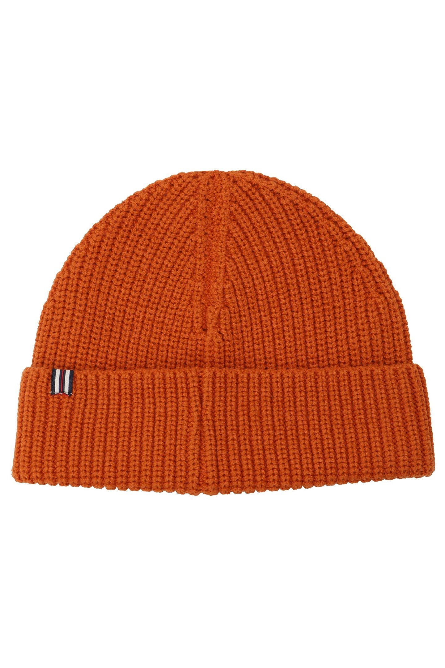 UNISEX BIELLA FISHERMAN LOGO BEANIE RUST 1