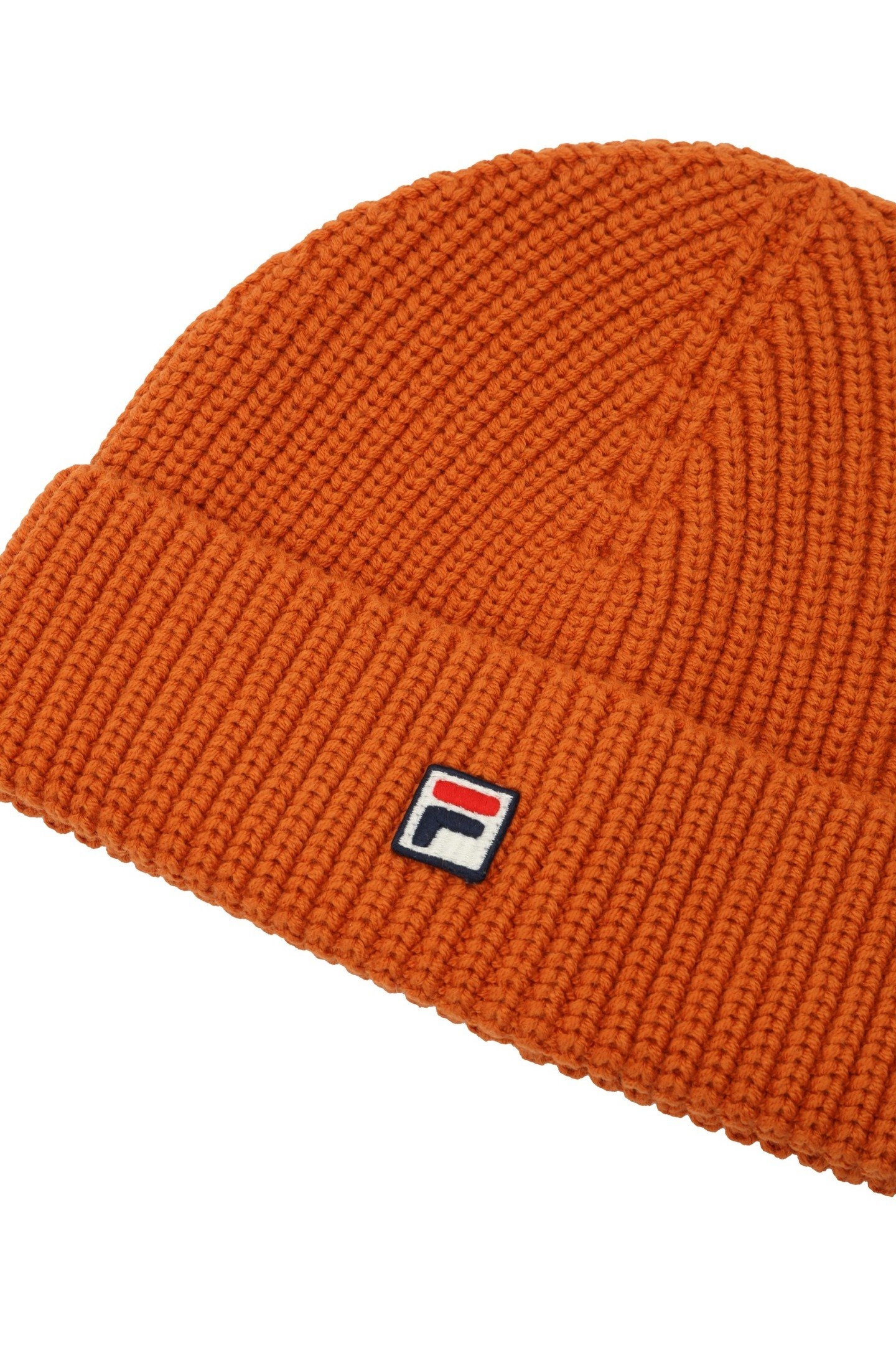 UNISEX BIELLA FISHERMAN LOGO BEANIE RUST 3