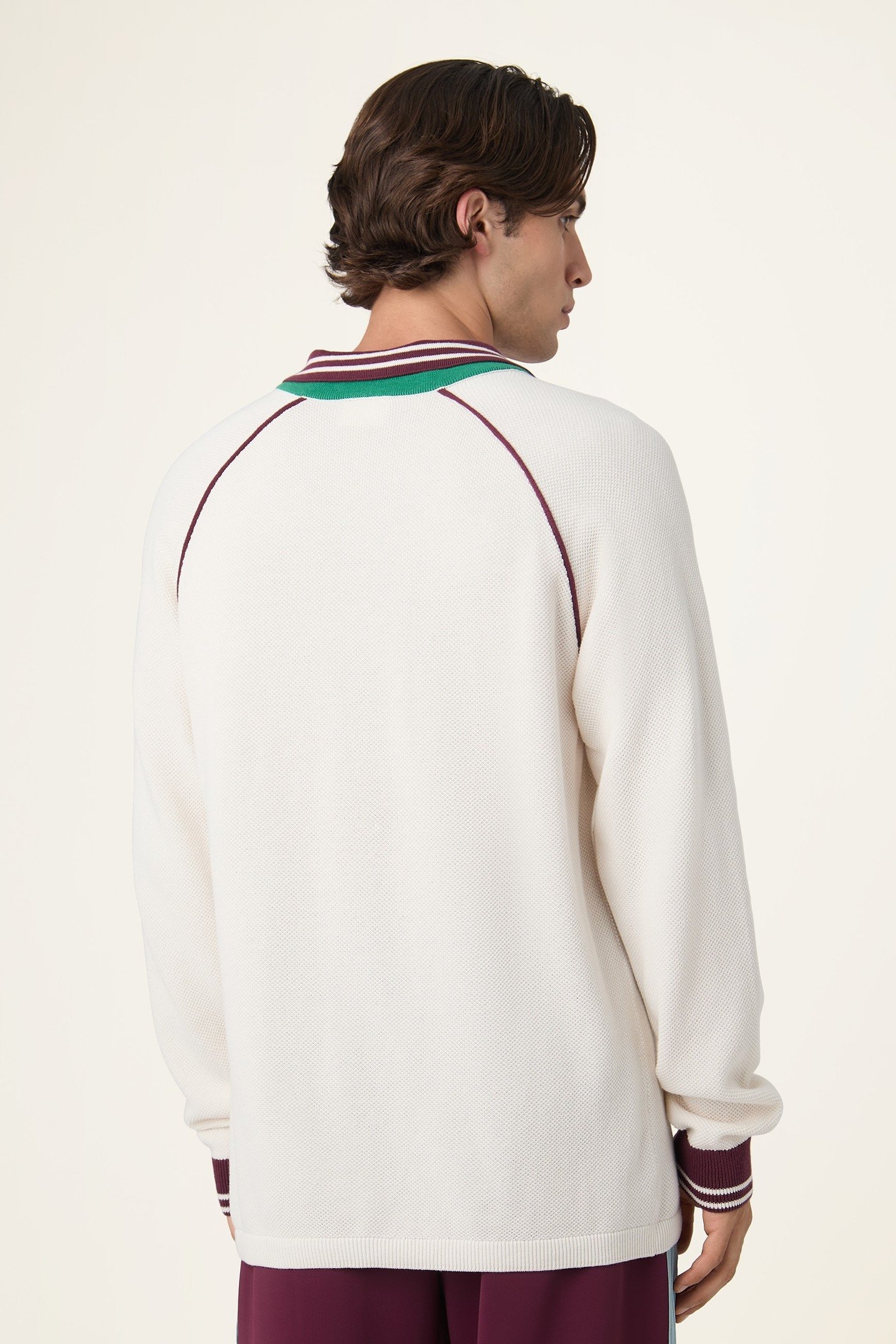 MOLINAZZO REGULAR KNIT POLO SWEATER EGRET 3