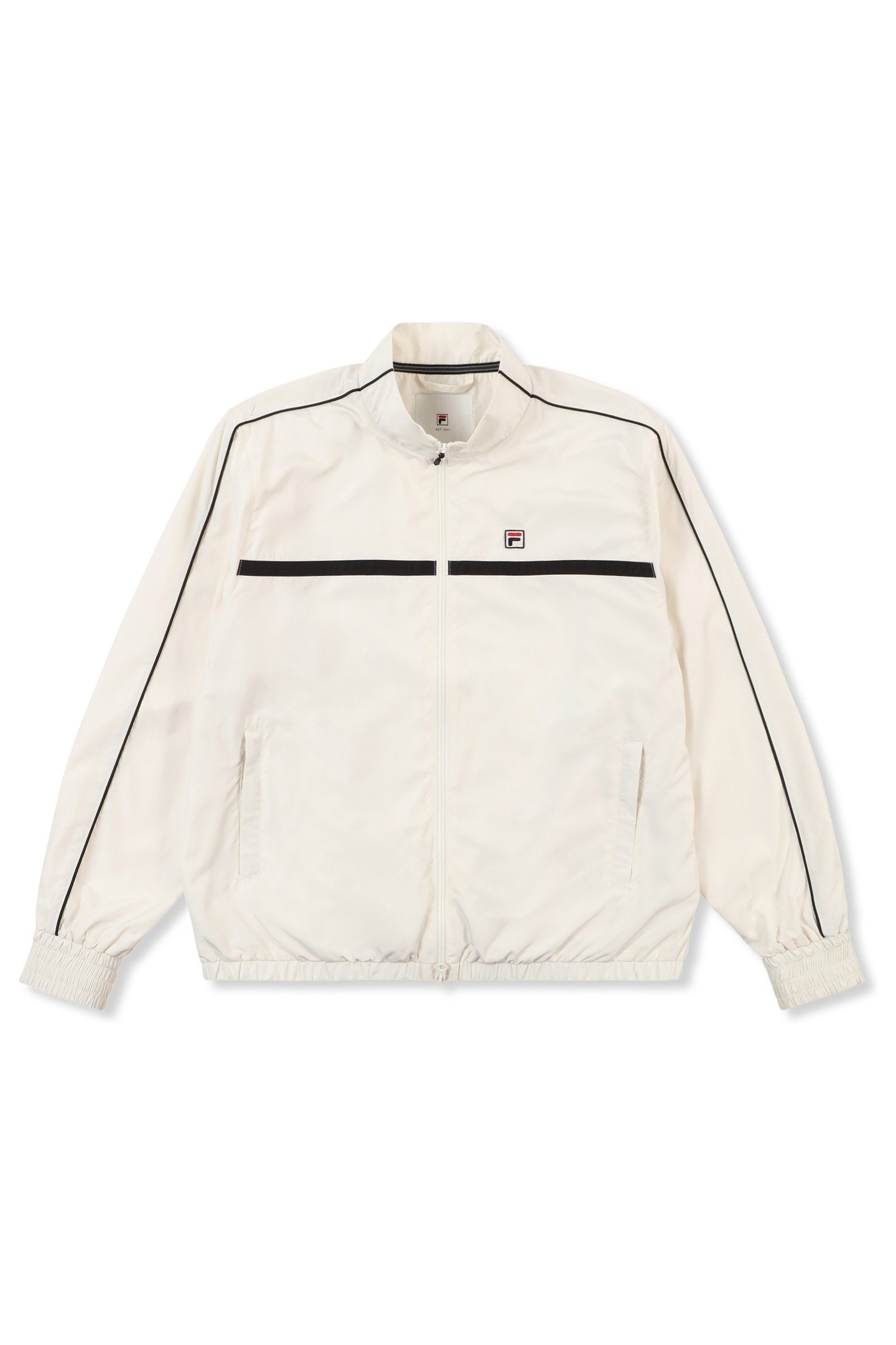 SAN SIRO OVERSIZED WOVEN TRACK JACKET EGRET 5