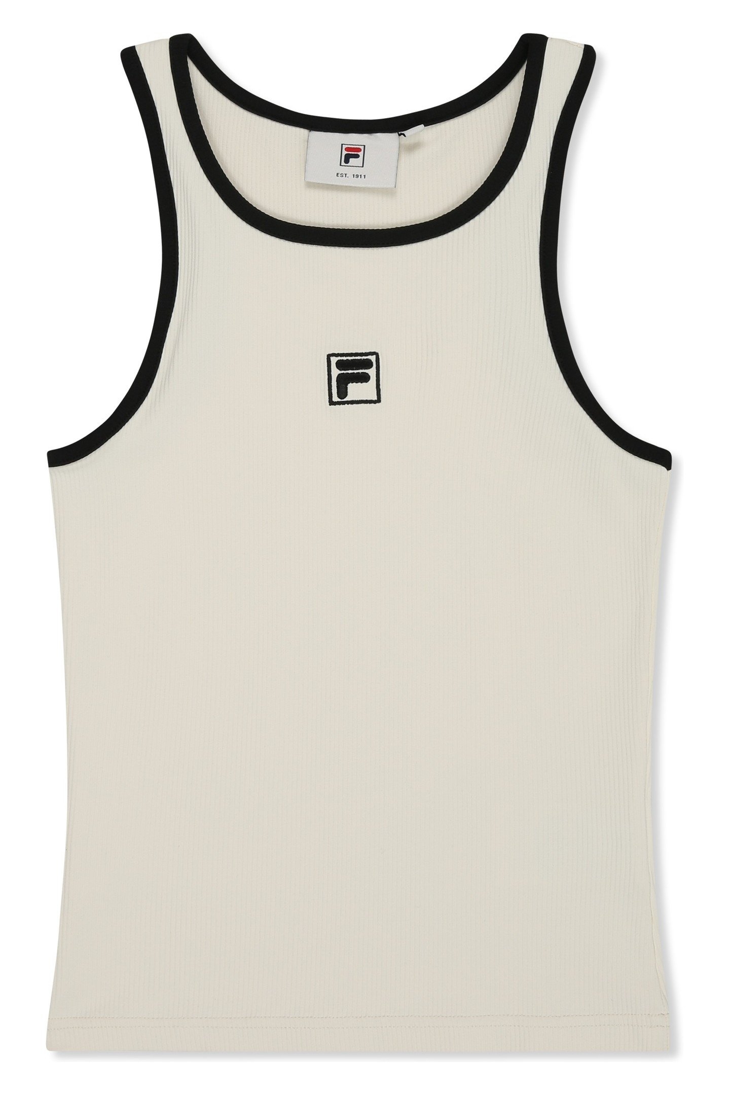 BELLAGIO TIGHT RIBBED RACER TANK EGRET 7