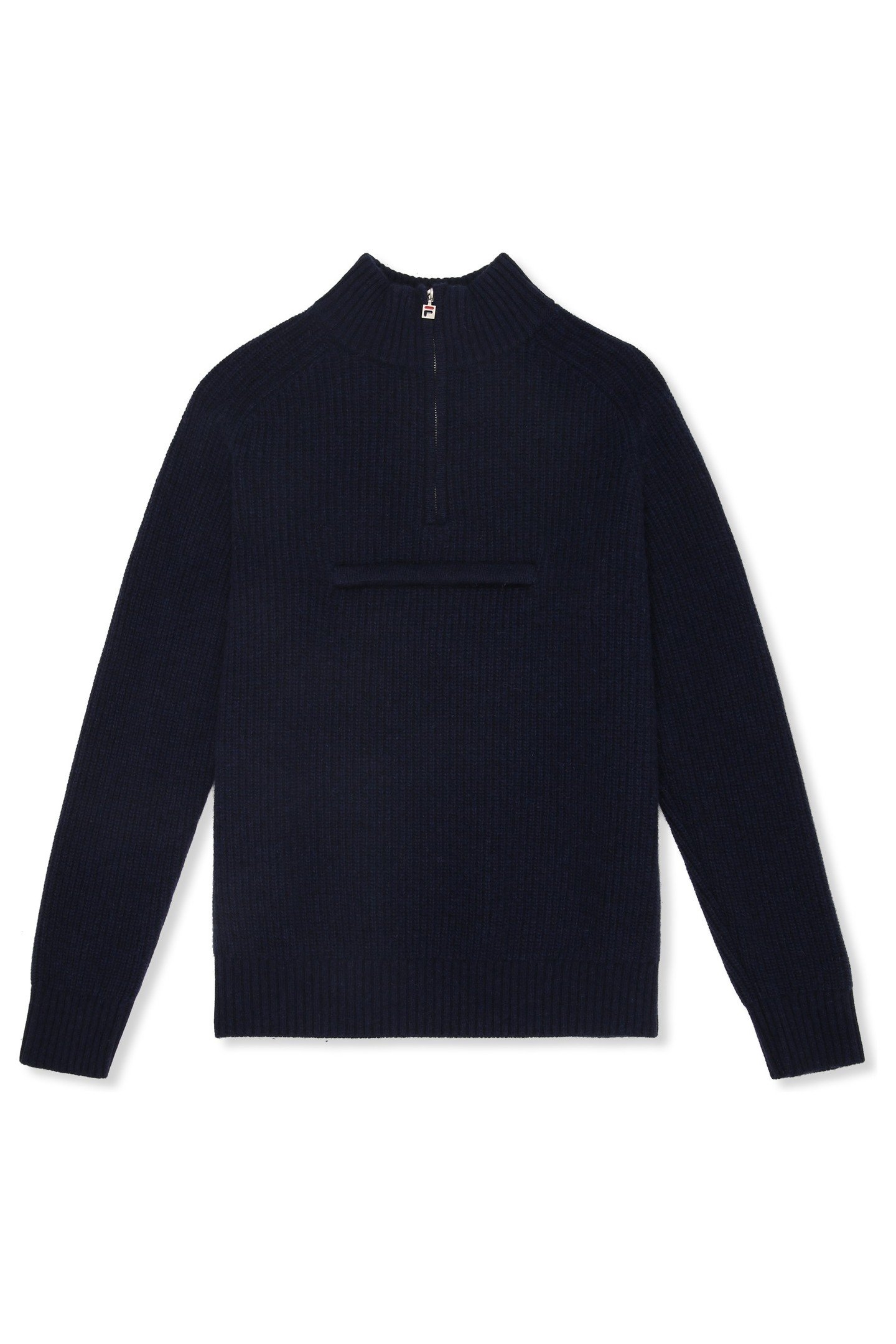 GIOVANNI RELAXED HALF-ZIP KNIT SAILING SWEATER BLACK IRIS 5