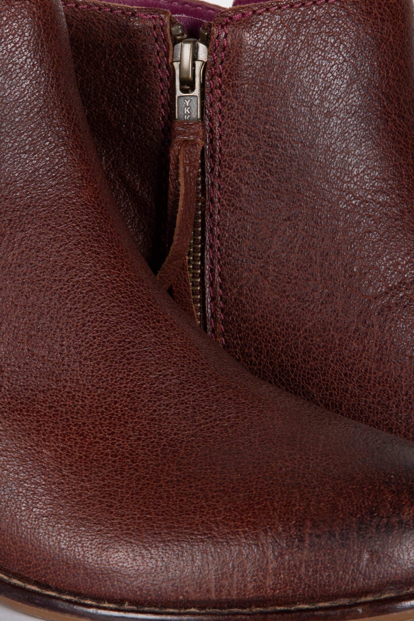 ELIZA ANKLE CUBAN HEEL BOOTS RED 4