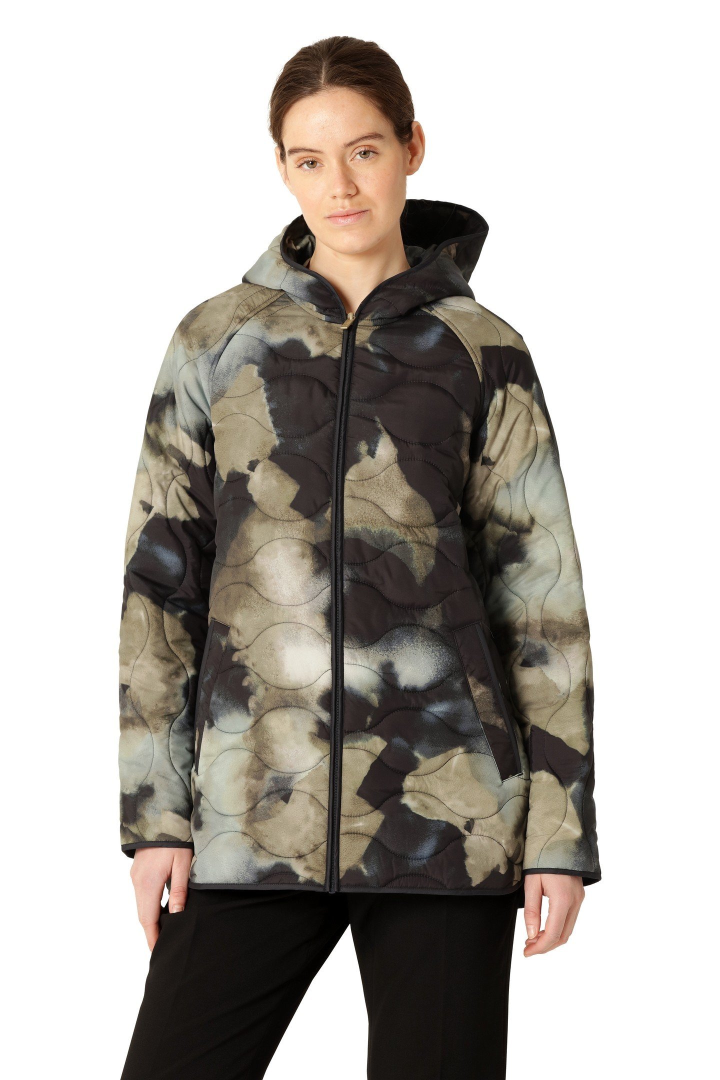 QUILTED07P QUILT JACKETS MOSS PRINT 2