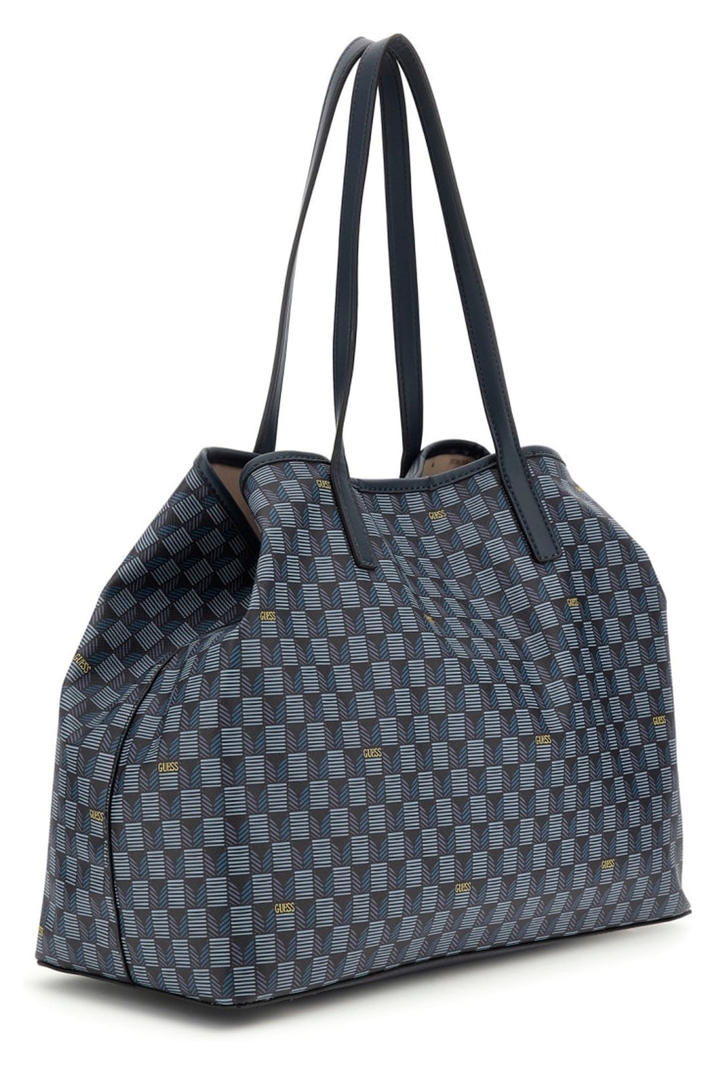 VIKKY II LARGE TOTE BLUE LOGO 4