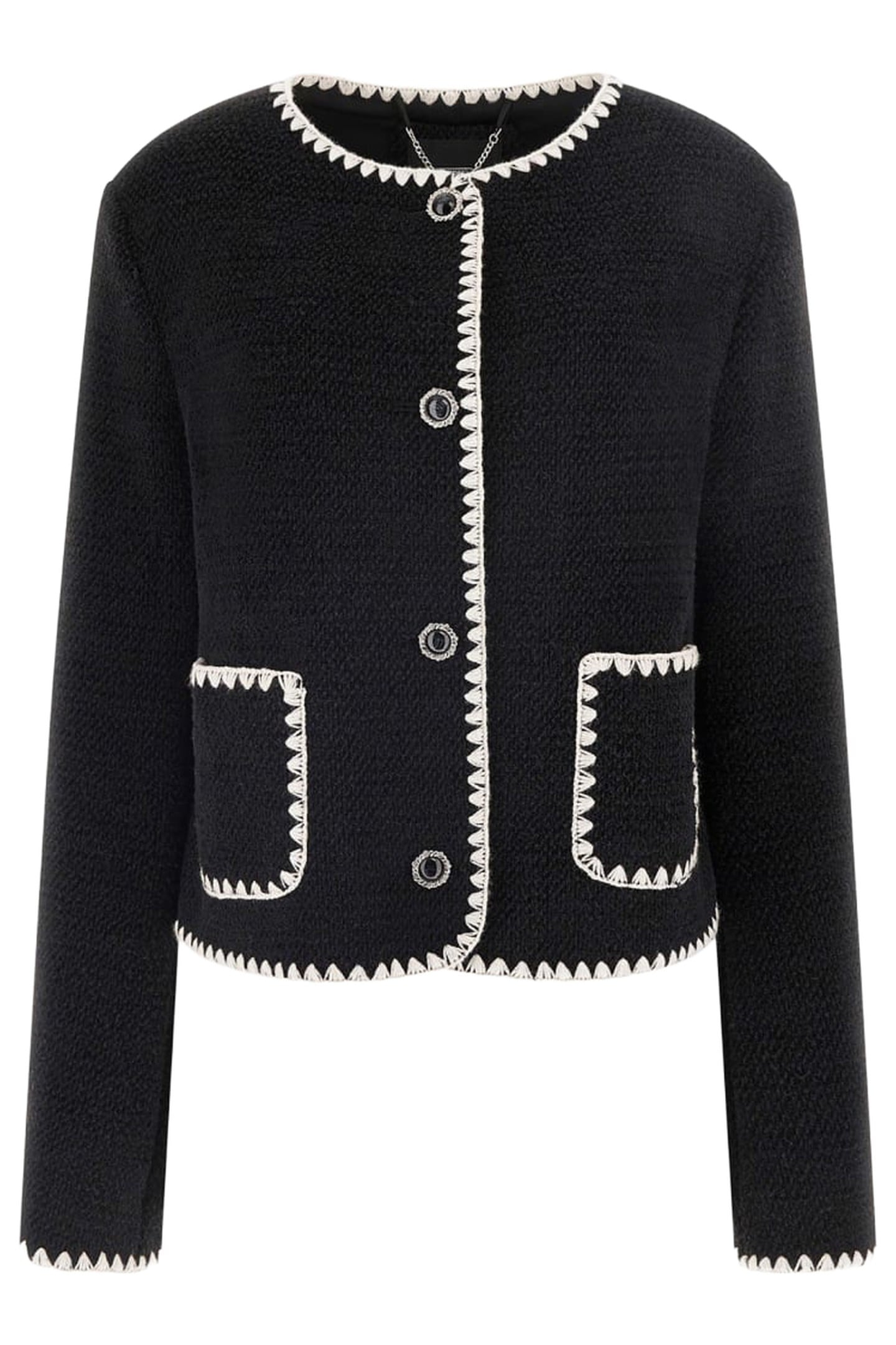 GUESS ECO LUCILLA BUTTONED JAC JET BLACK A996 4