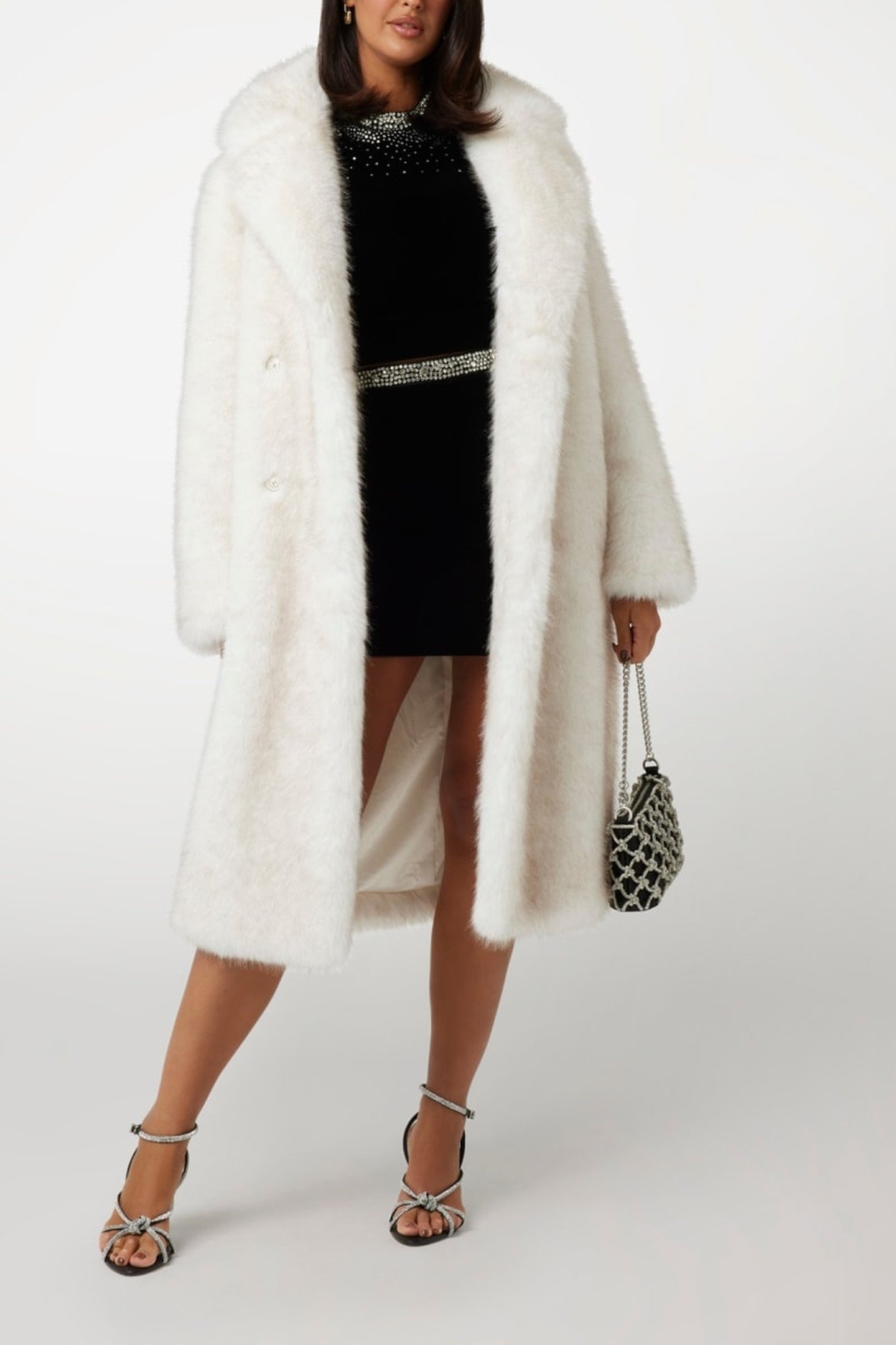 AUDREY LONG COAT MACADAMIA MULTI 1